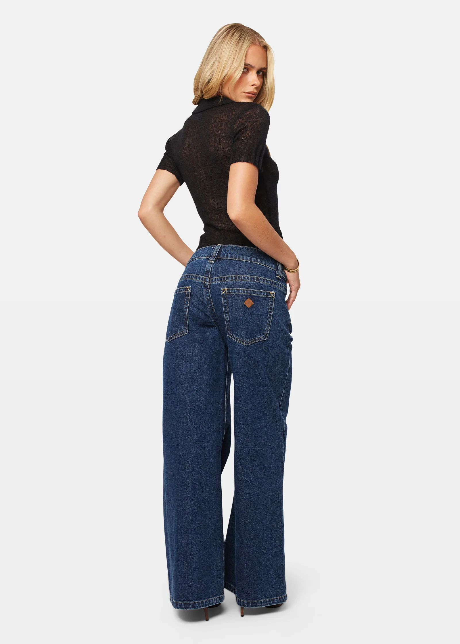 00 Super Low Wide Denim Jeans - Image 5