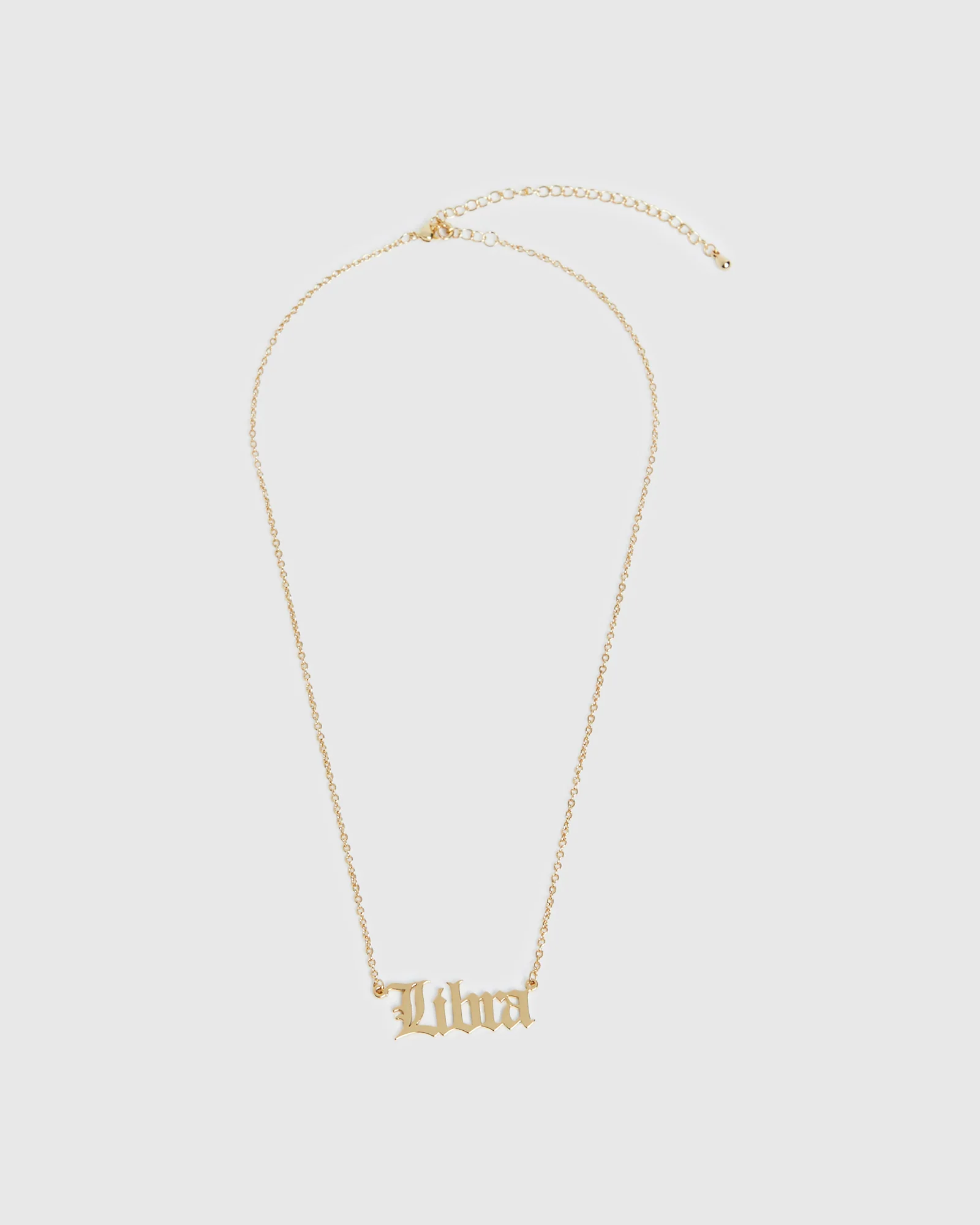 14k Libra Star Sign Necklace