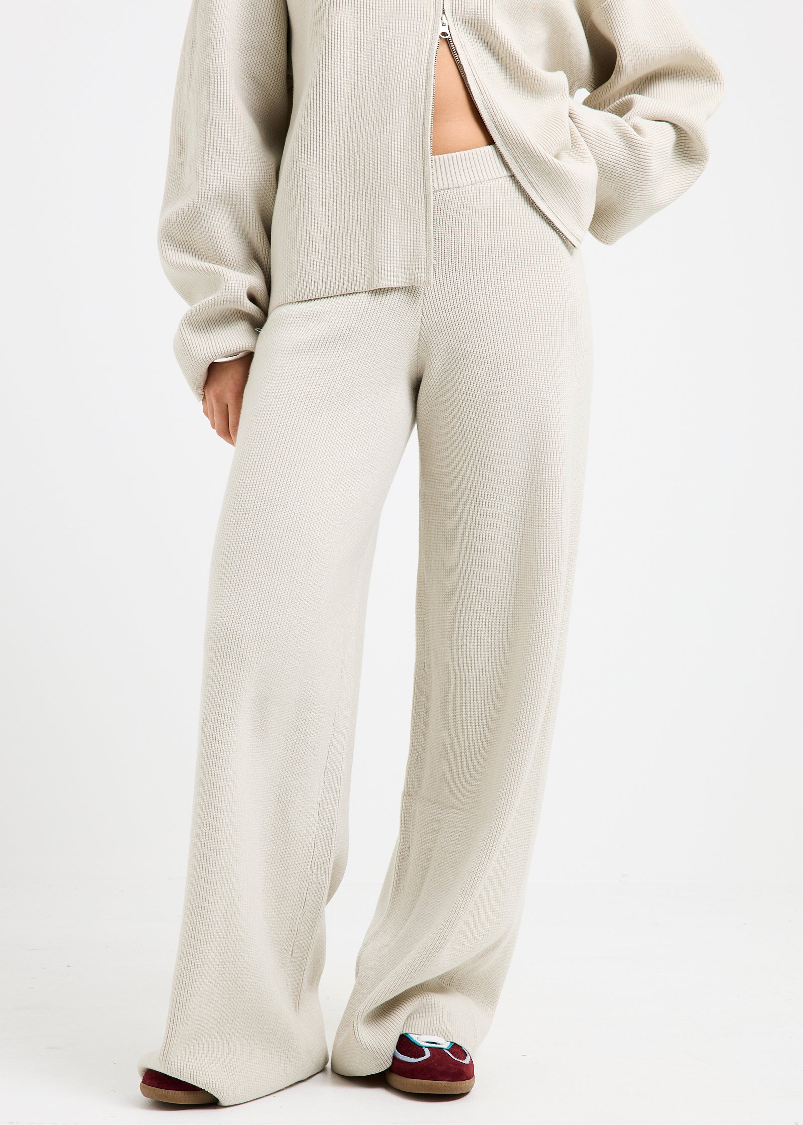 Agnes Rib Wide Leg Pants - Image 2