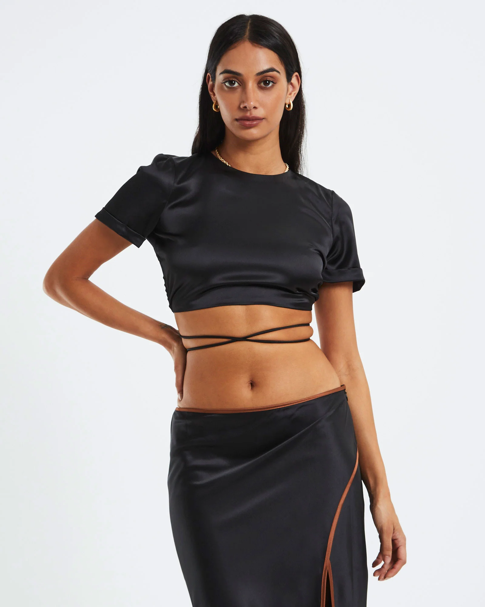 Andie Lace Back Baby Tee