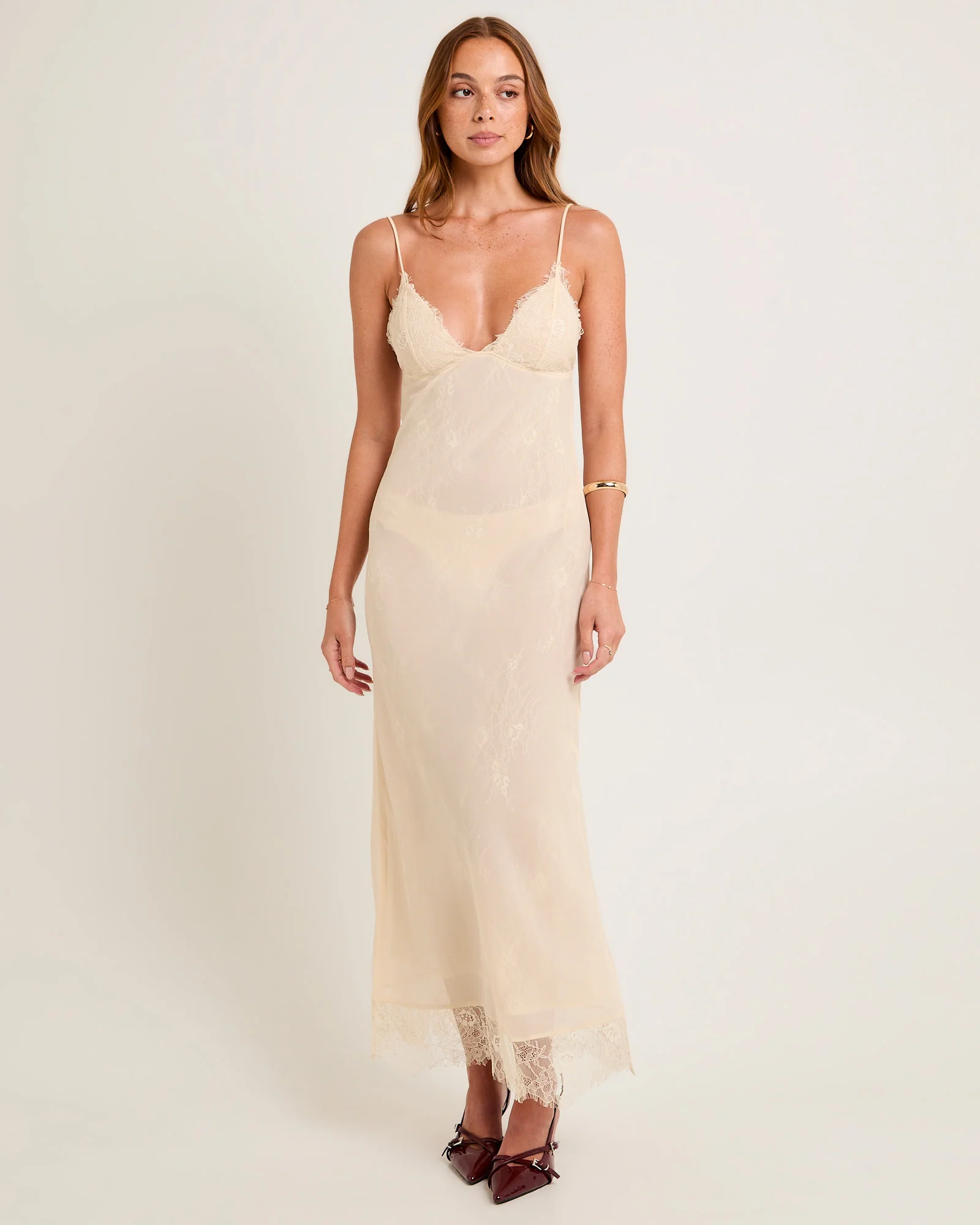 Blair Lace Tie Back Maxi Dress