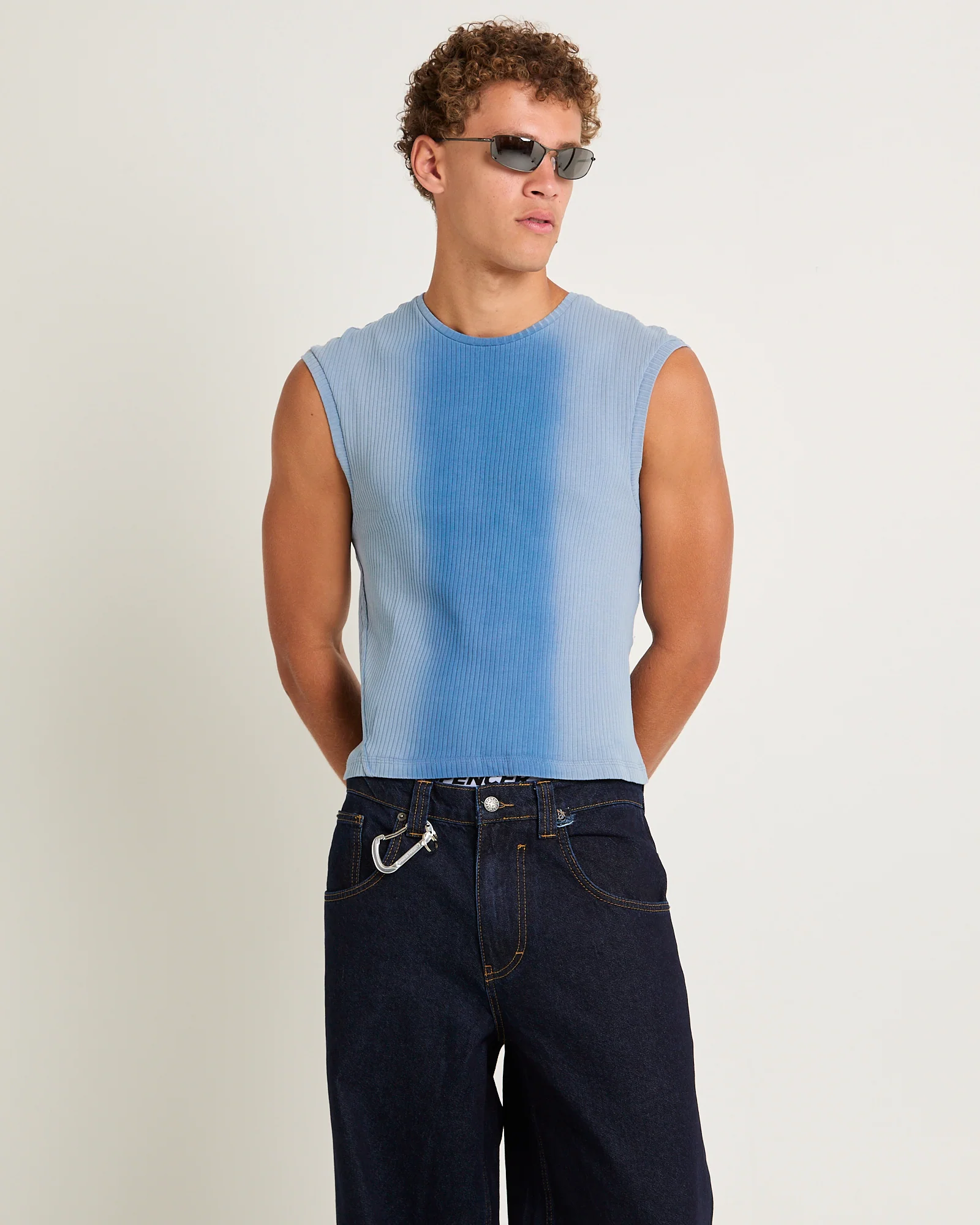 Blue Glare Tank Top
