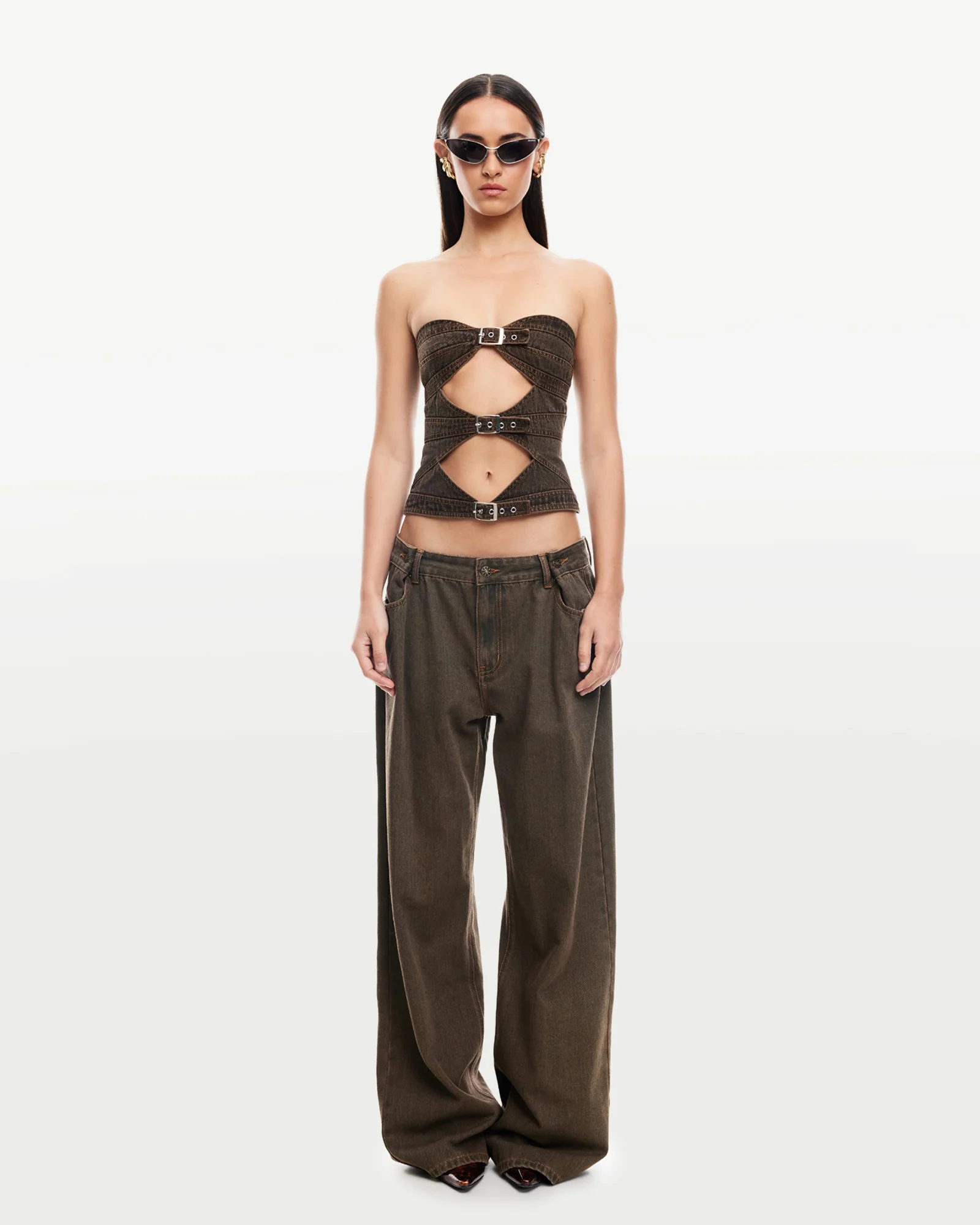 Buckle Corset Top