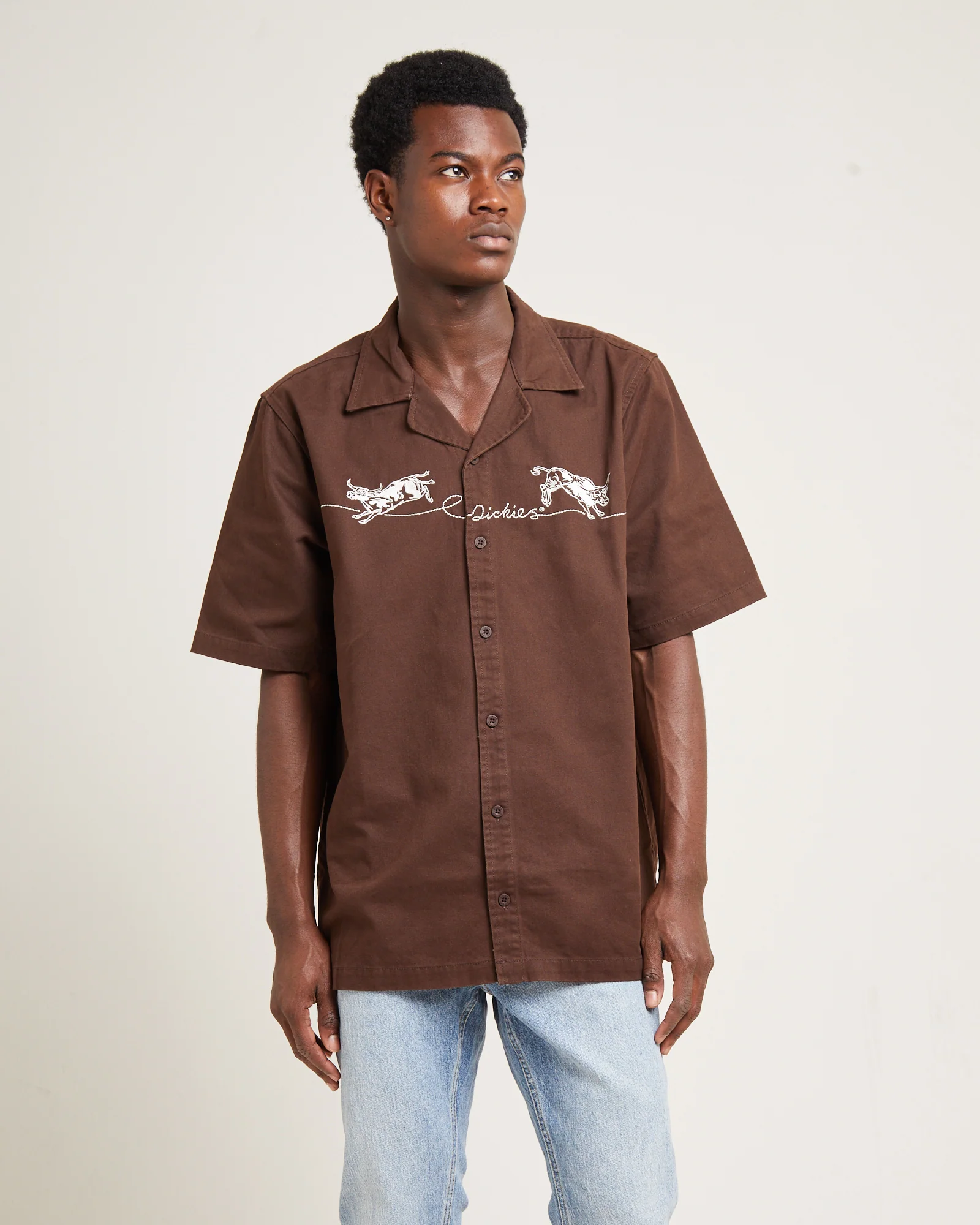 Bully Boy Short Sleeve Shirt Brown