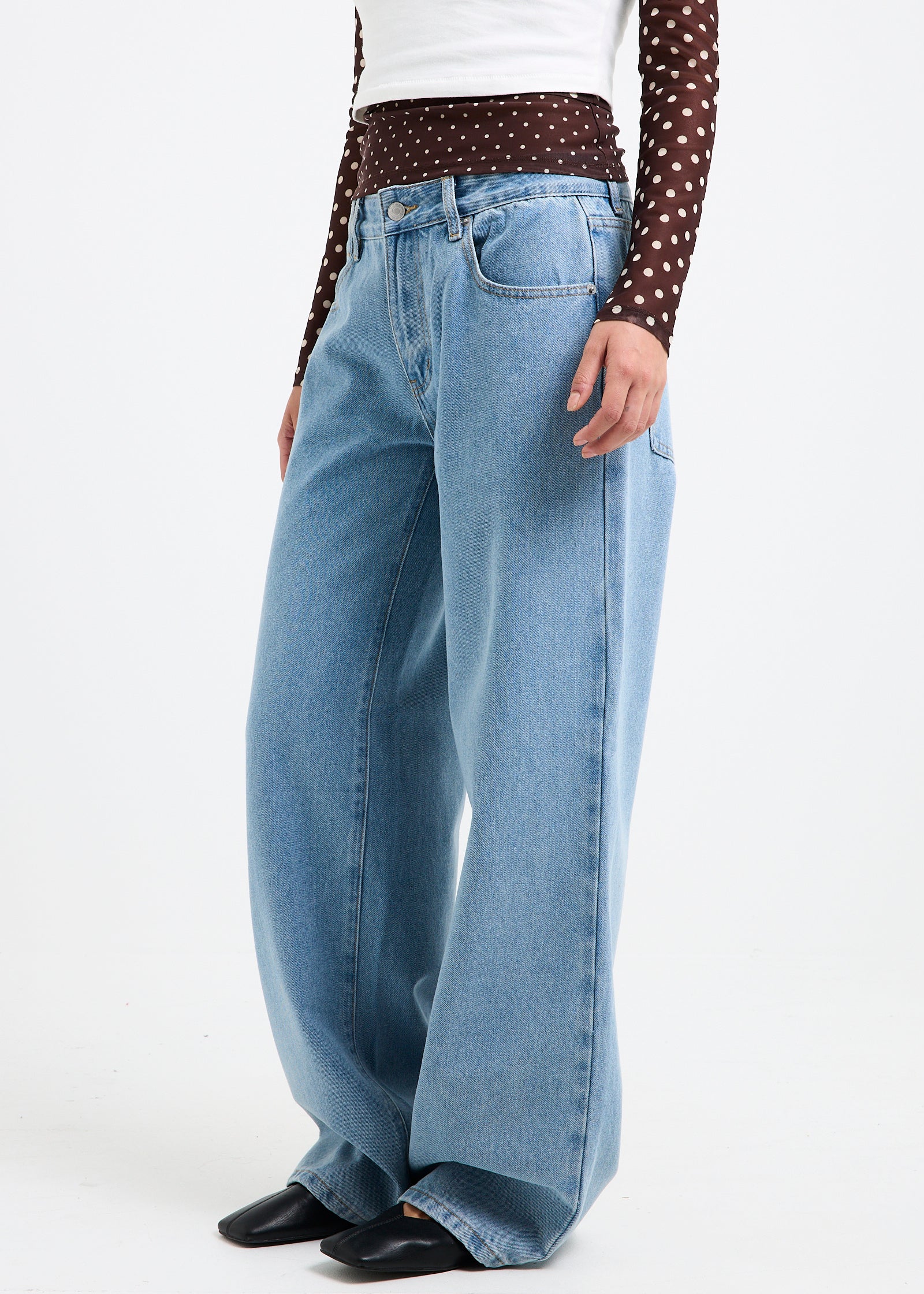 Cody Low Baggy Denim Jeans - Image 4