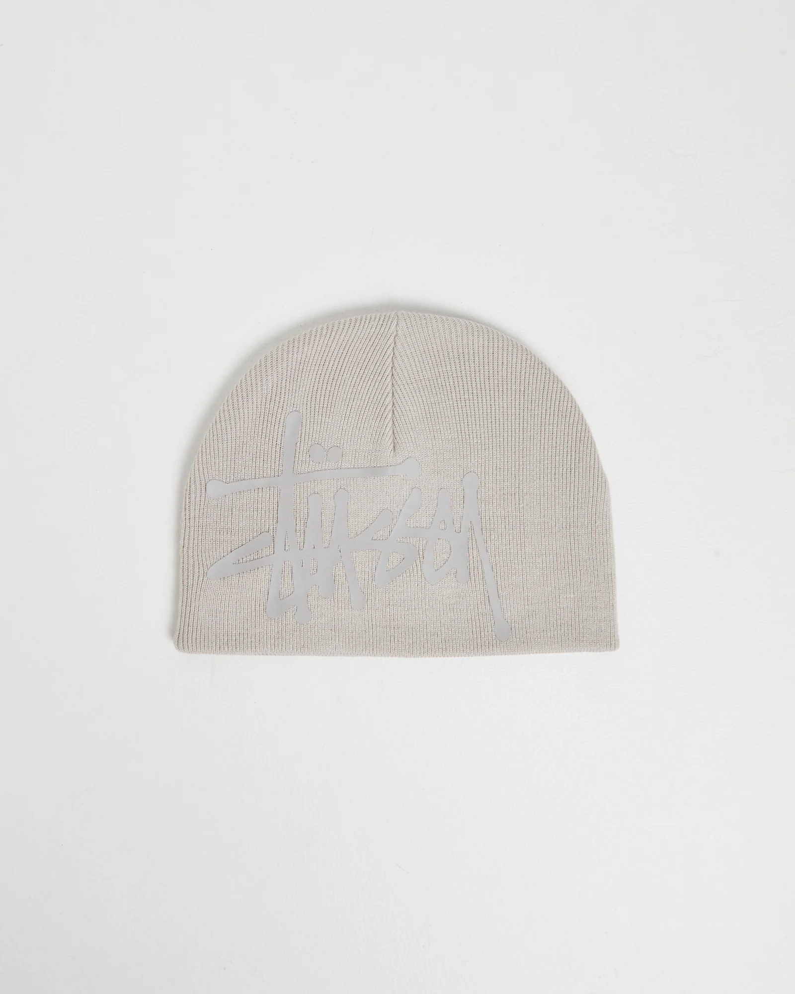 Debossed Stock Skull Cap Beanie Black
