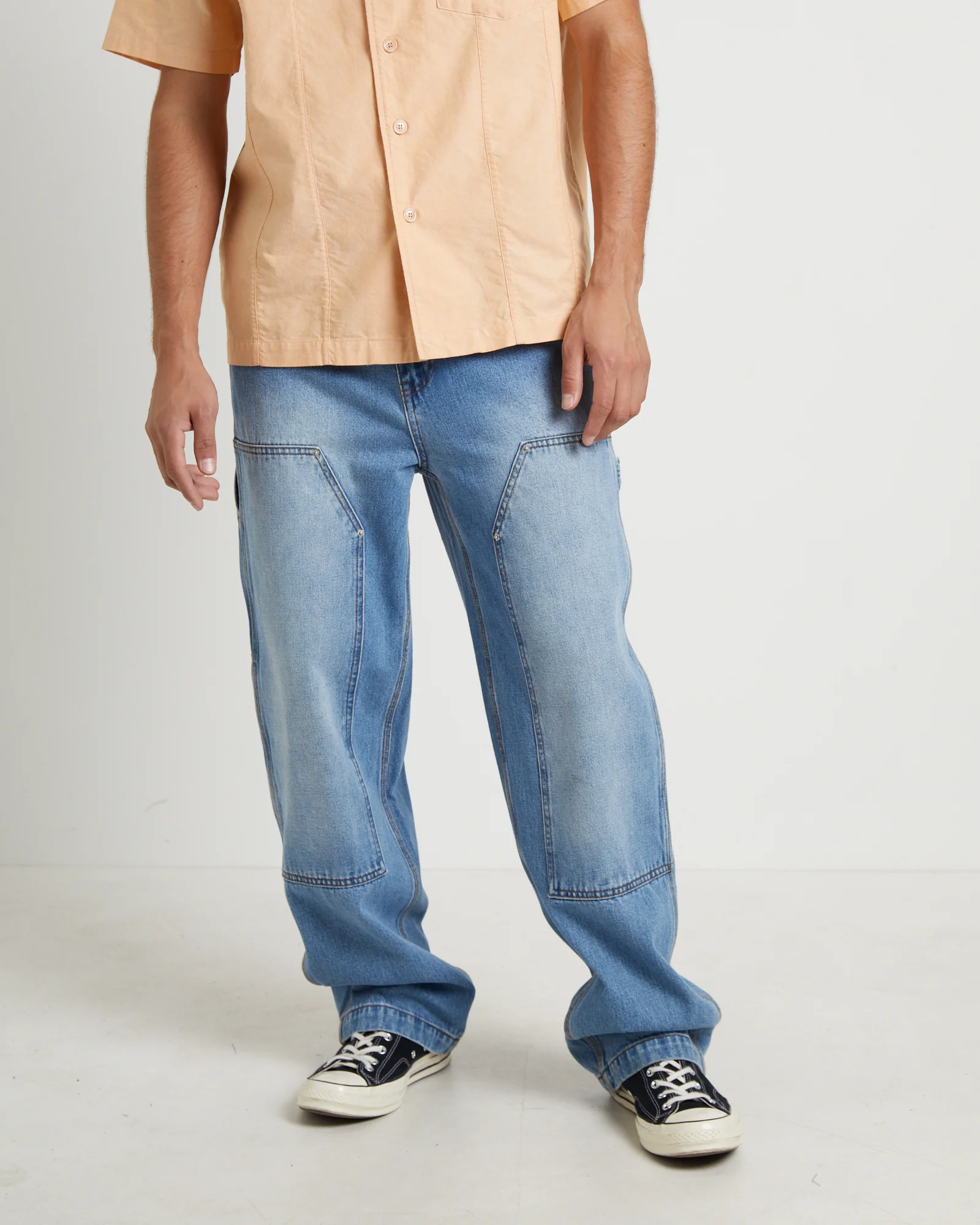 Double Knee Carpenter Pants in Vintage Wash