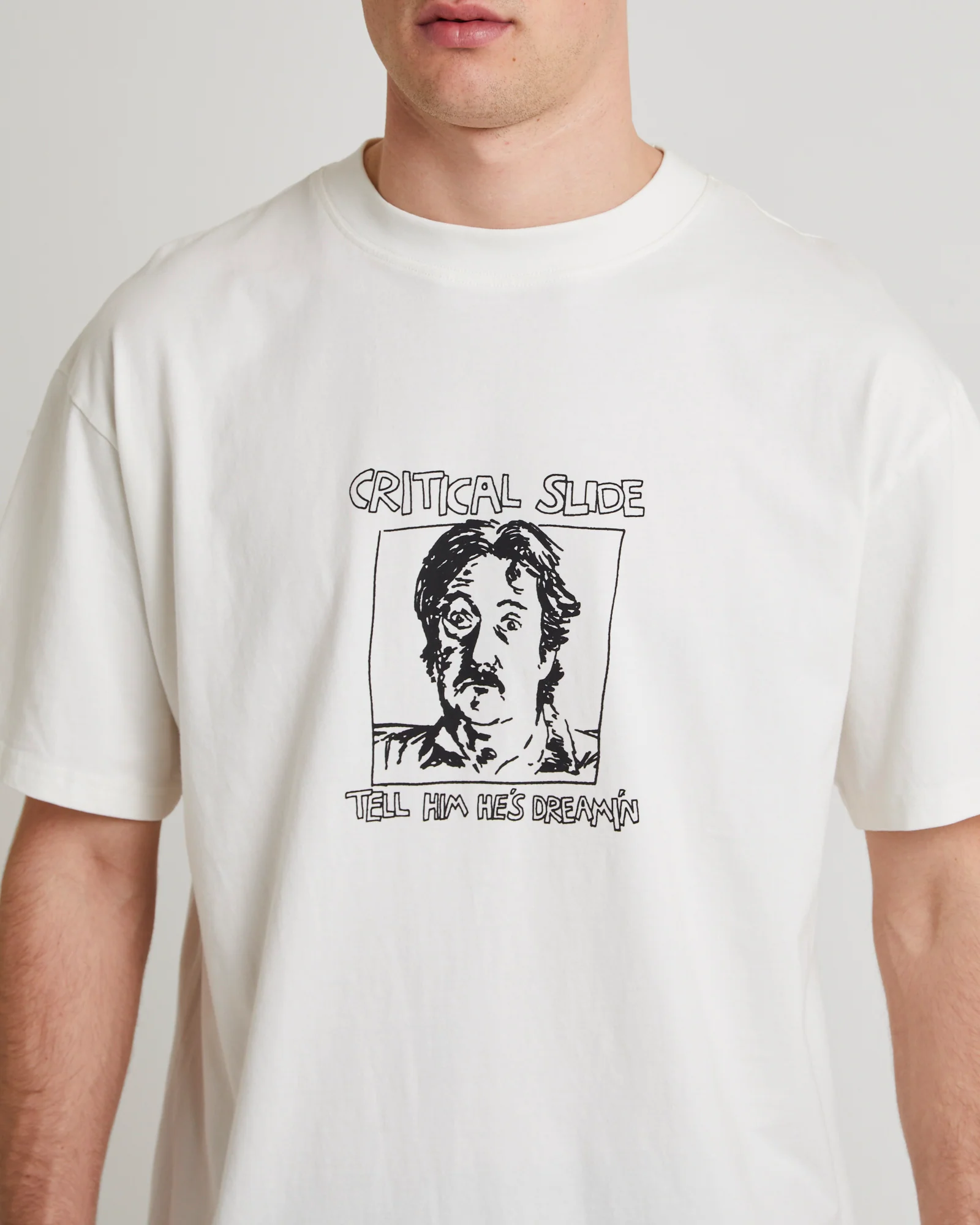 Dreamin Short Sleeve T-Shirt Vintage White - Image 5