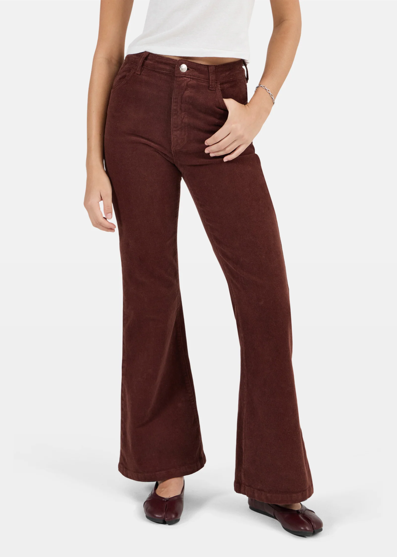 Eastcoast Flare Jeans Cognac Cord - Image 2