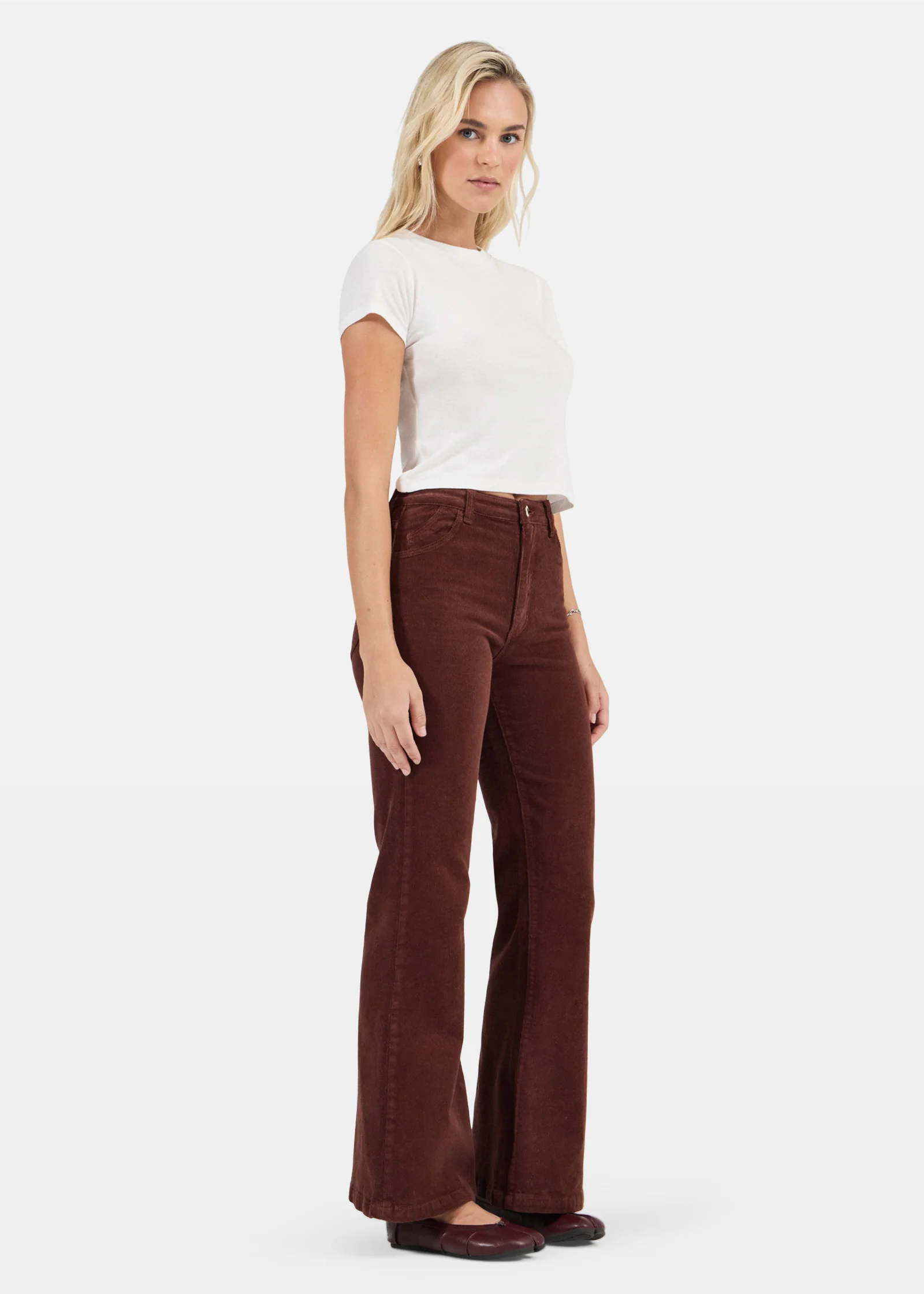 Eastcoast Flare Jeans Cognac Cord - Image 3