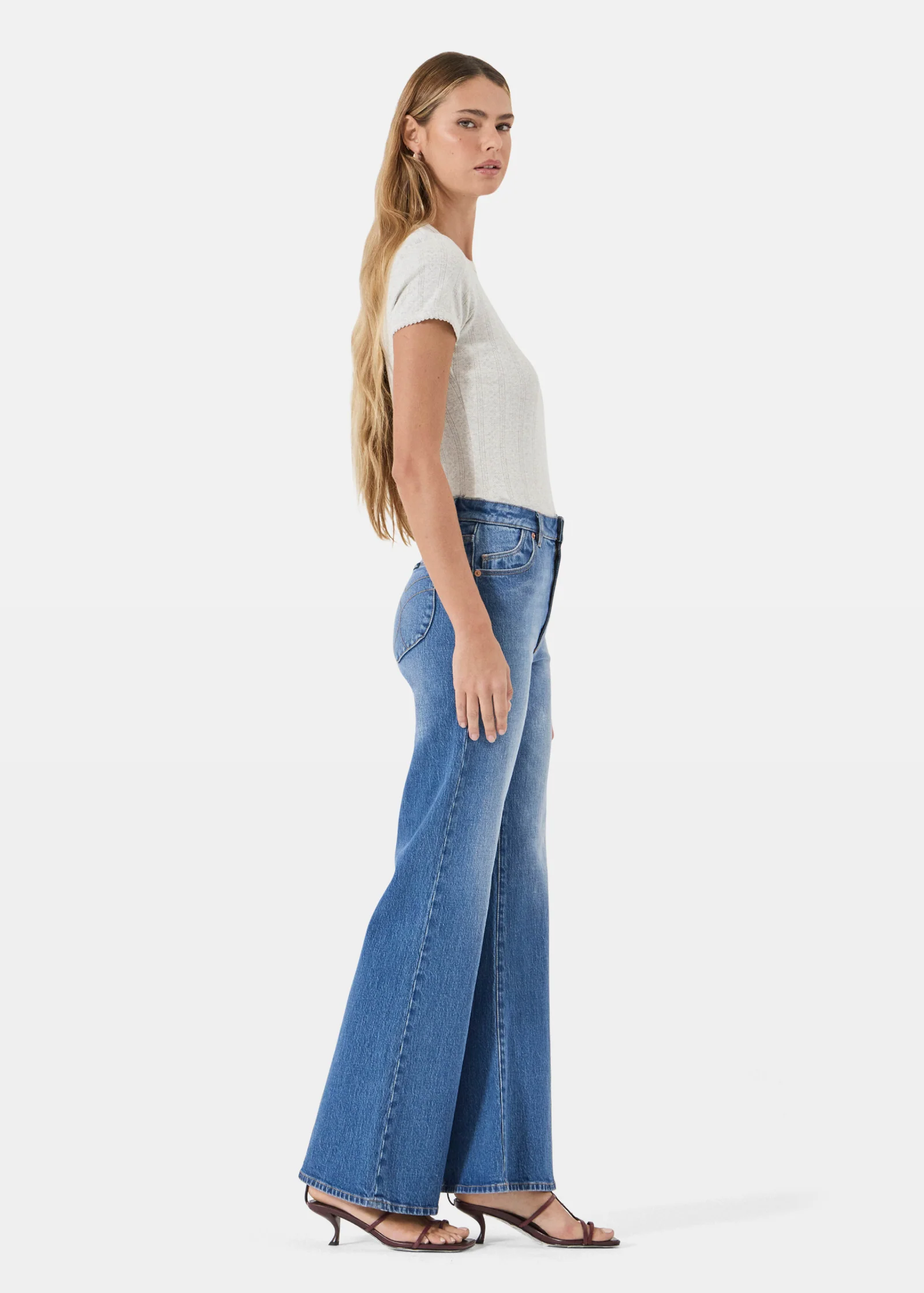 Eastcoast Flare Denim Jeans Silverlake - Image 3