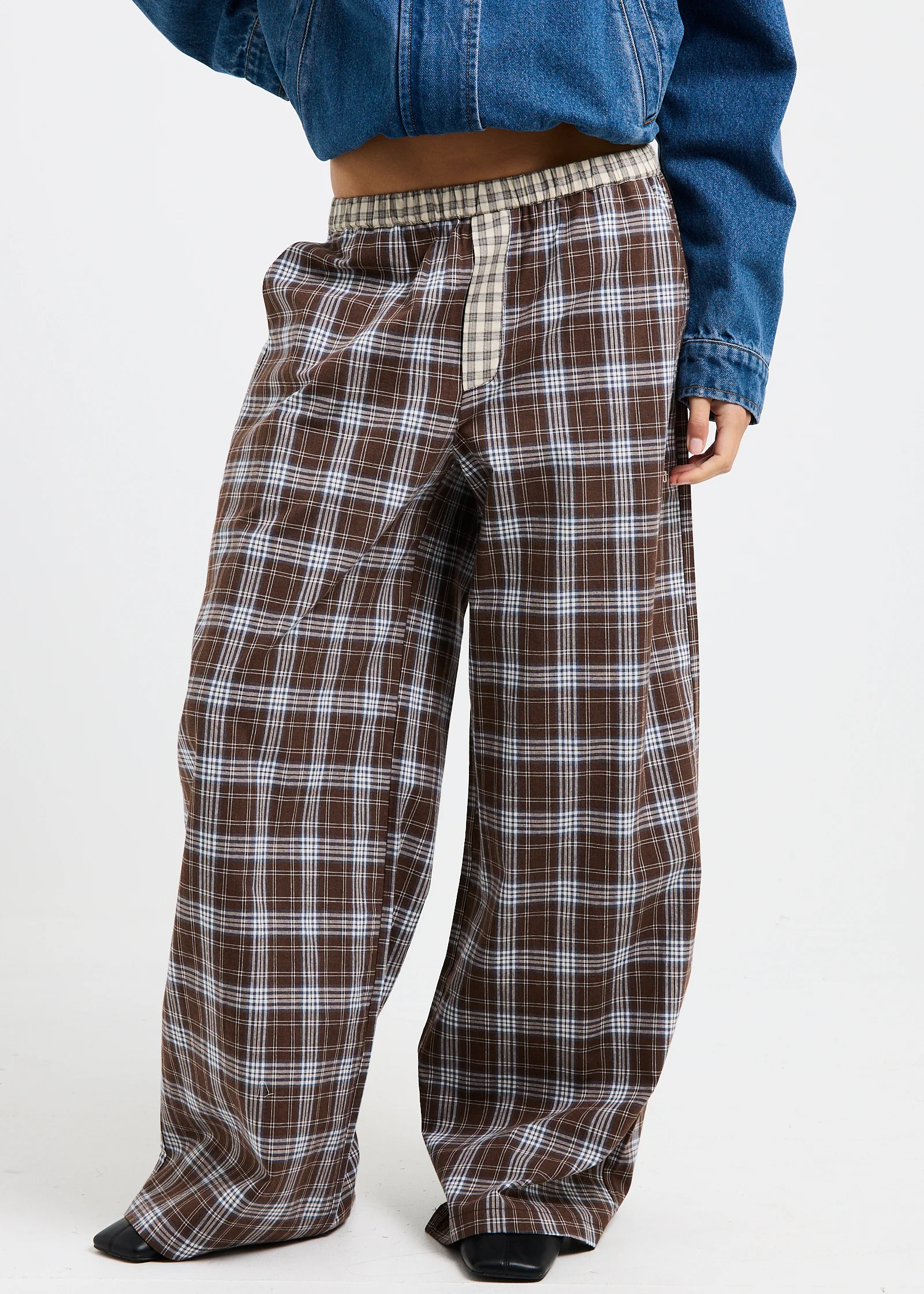 Edith Check Pants - Image 3