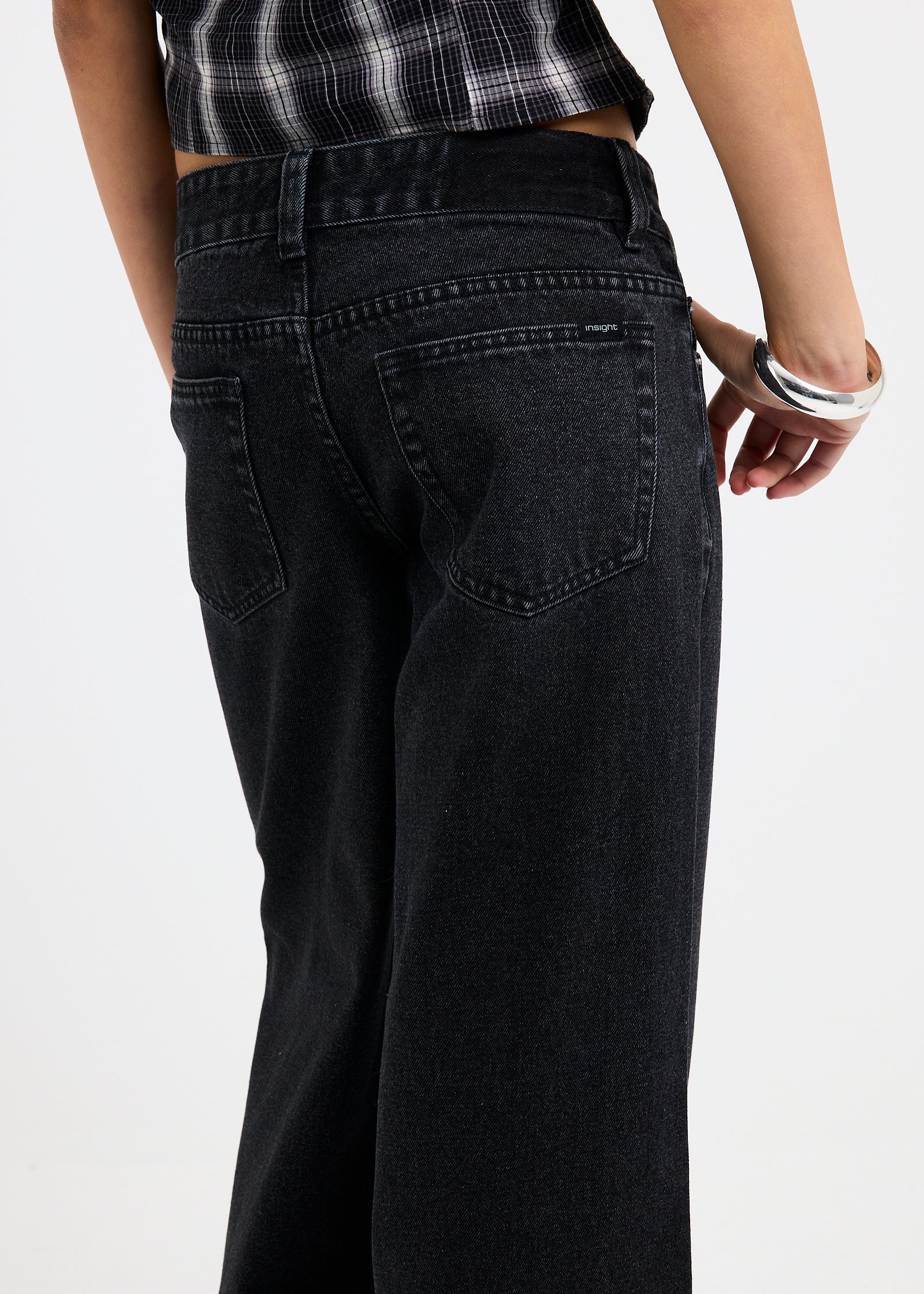Elise Low Wide Denim Jeans - Image 5