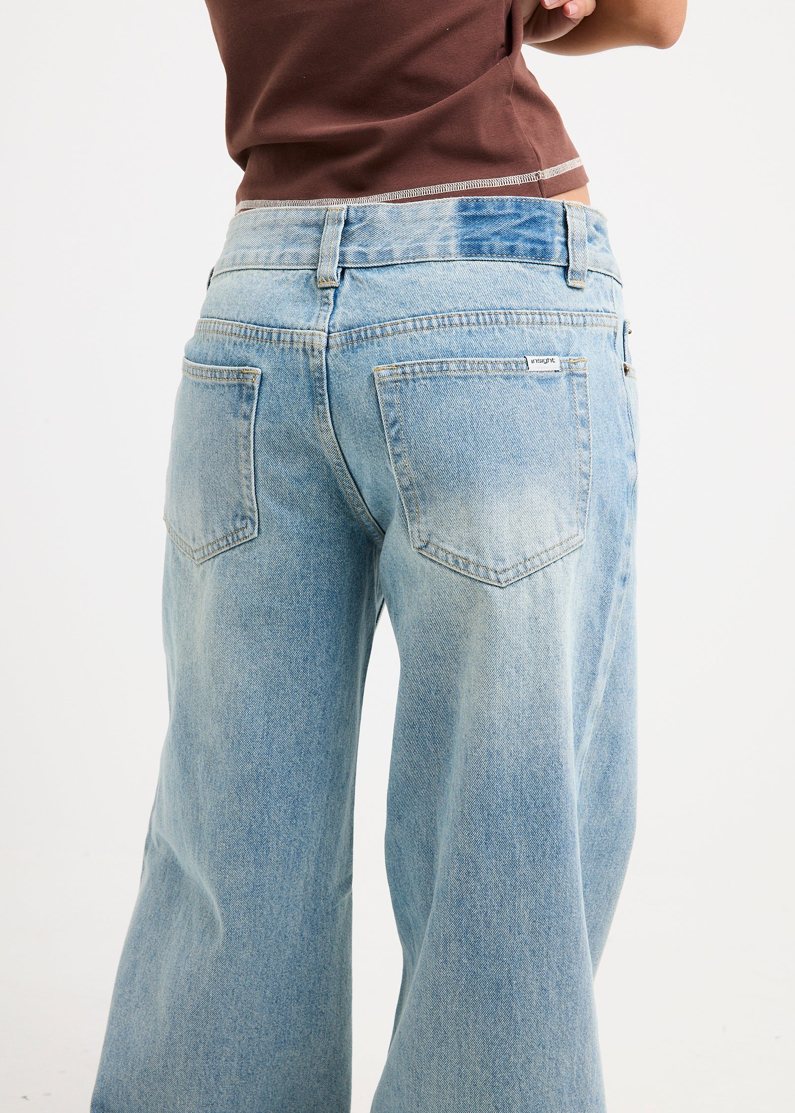 Elise Low Wide Denim Jeans - Image 5