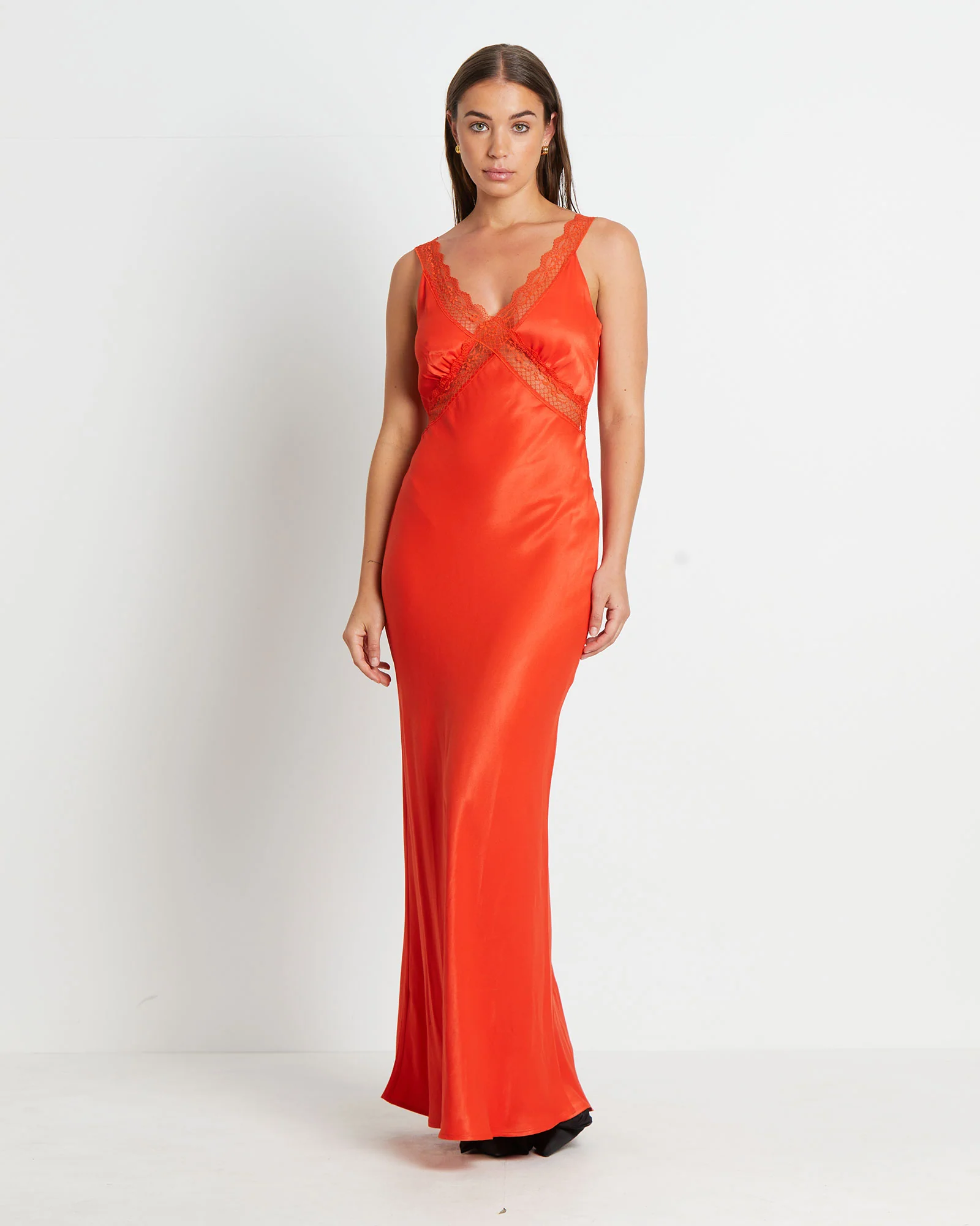 Everleigh Lace Slip Midi Dress