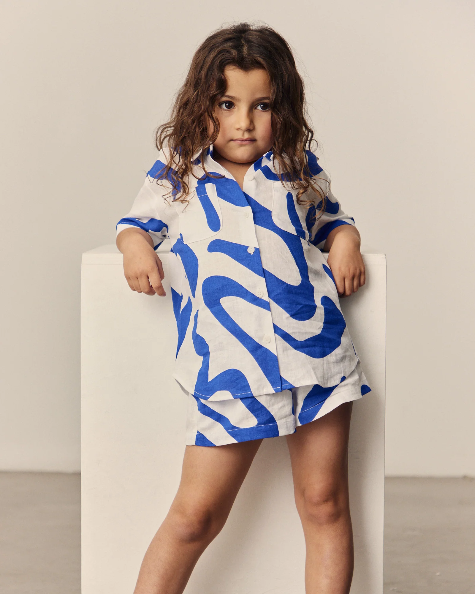 Girls Charlie Swirl Short Sleeve Shirt
