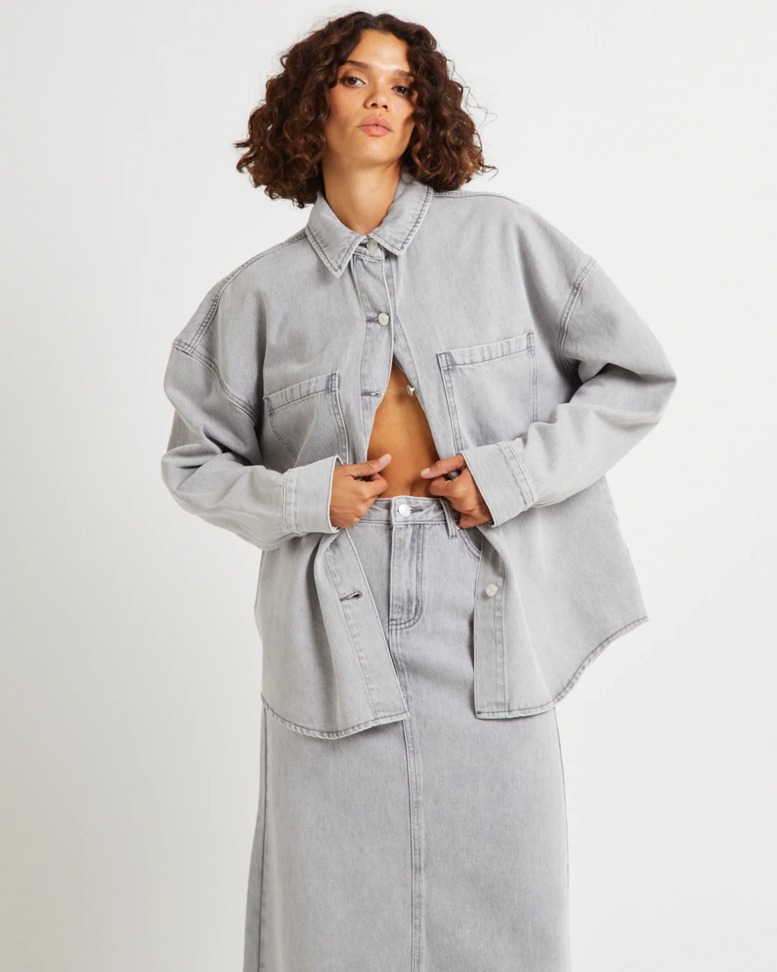Hailey Denim Shirt Jacket
