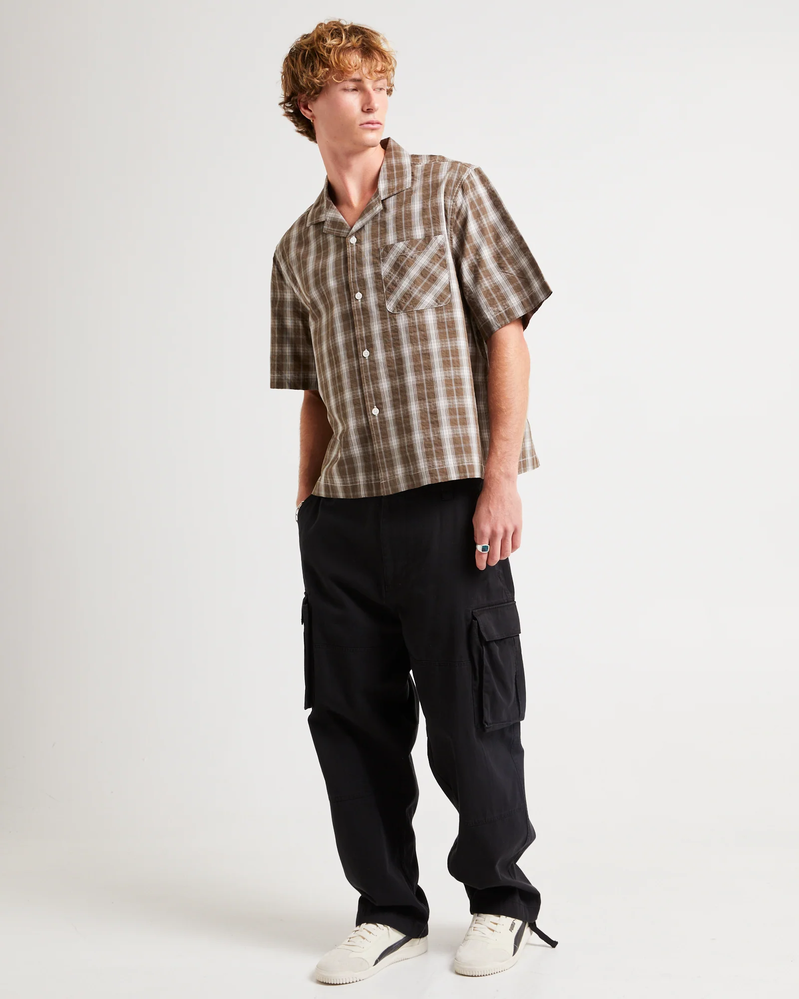 Homage Cropped Resort Shirt
