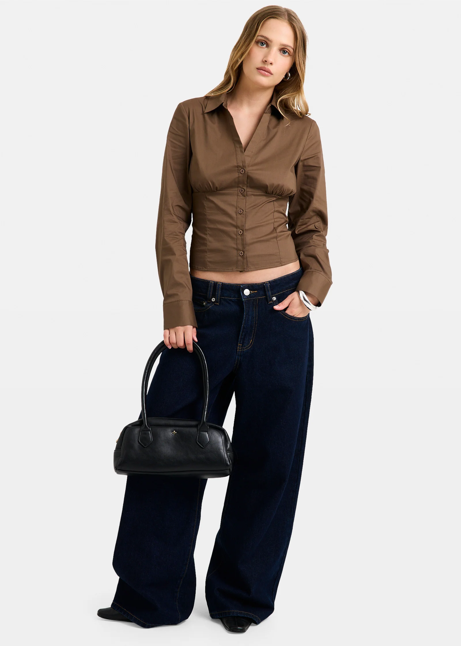 Isha Button Down Long Sleeve Shirt - Image 3