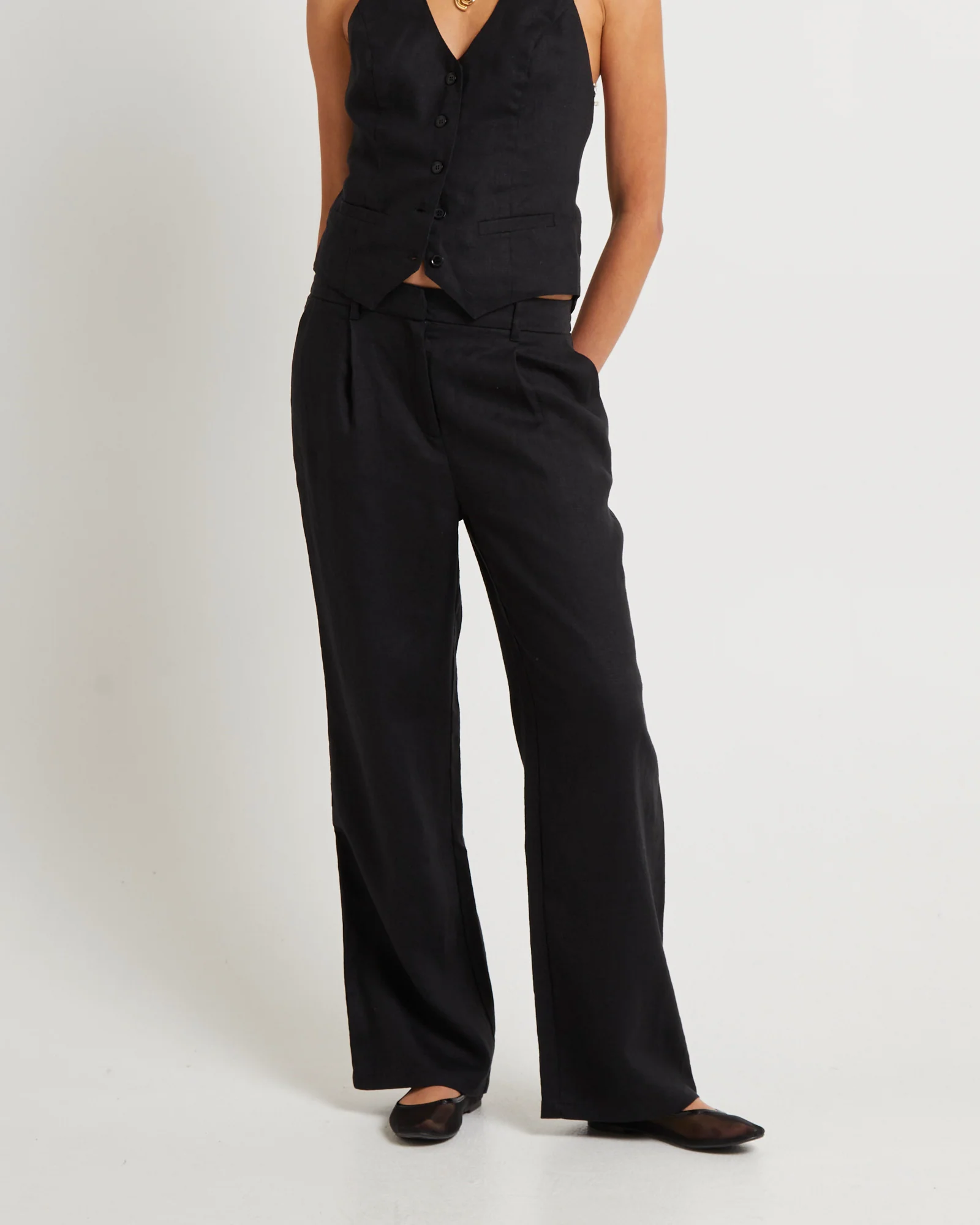 Jemimah Linen Trousers - Image 2
