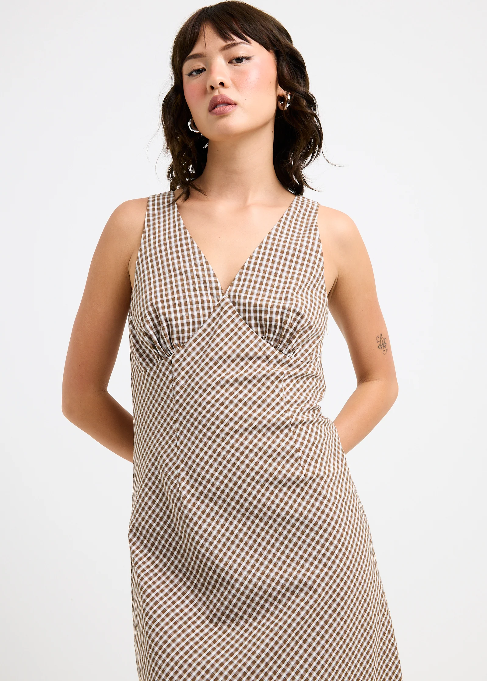 Kaia V Neck Midi Dress - Image 2