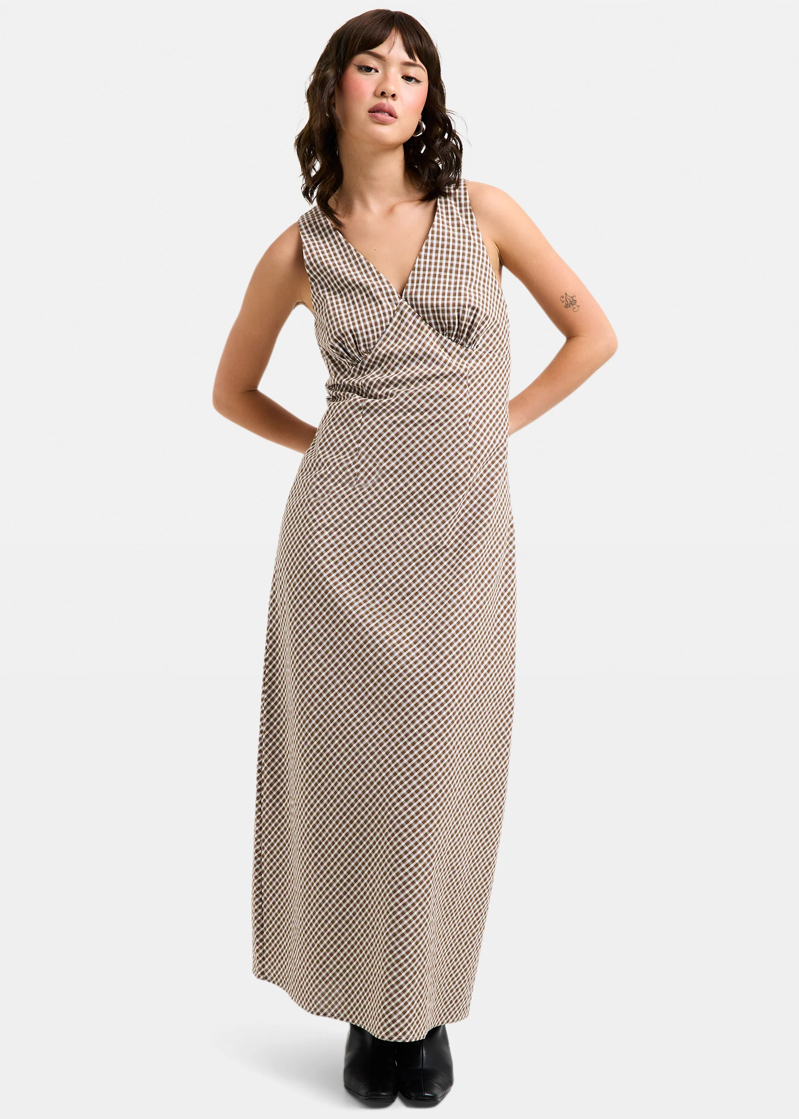 Kaia V Neck Midi Dress - Image 5