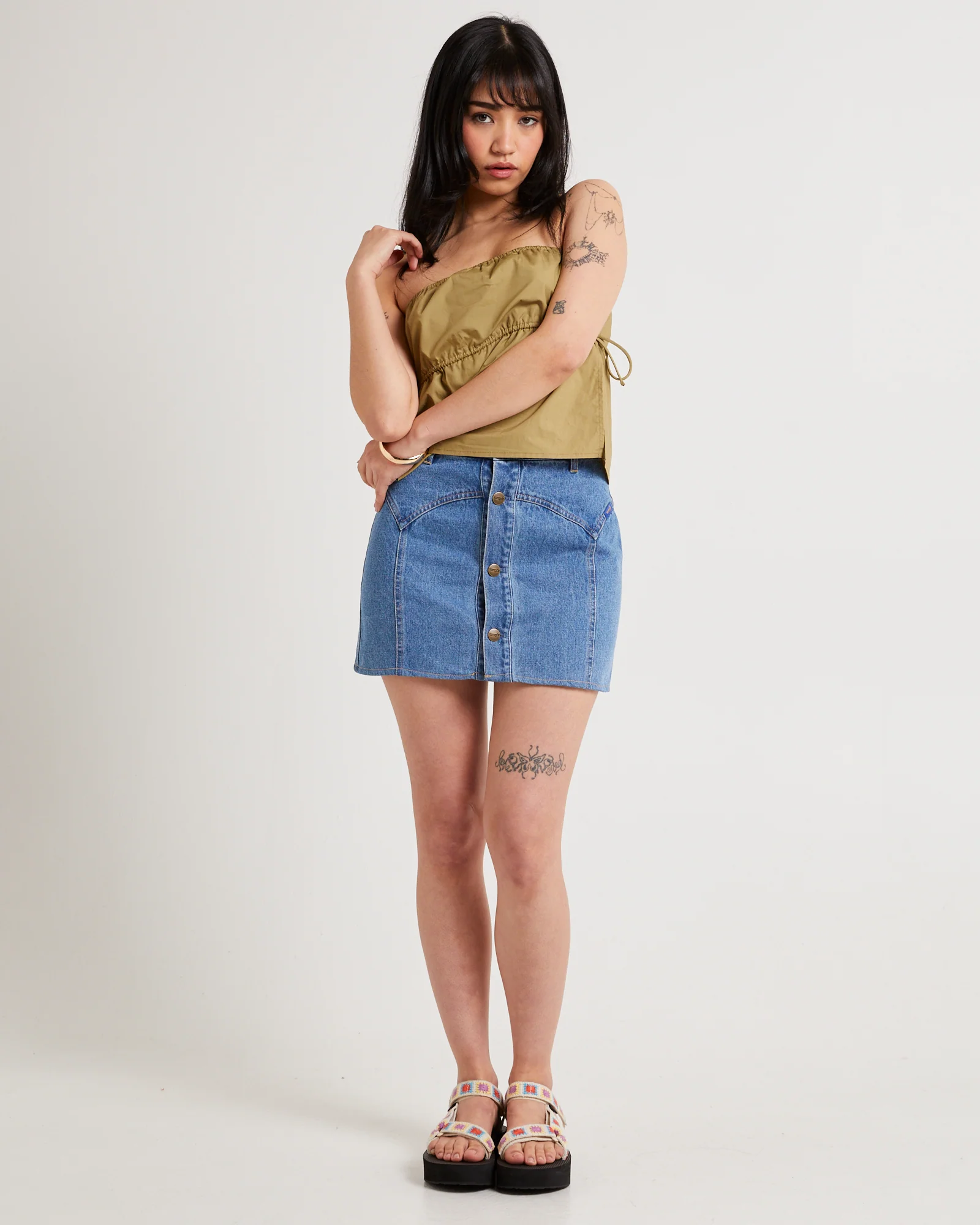 Kansas Denim Mini Skirt