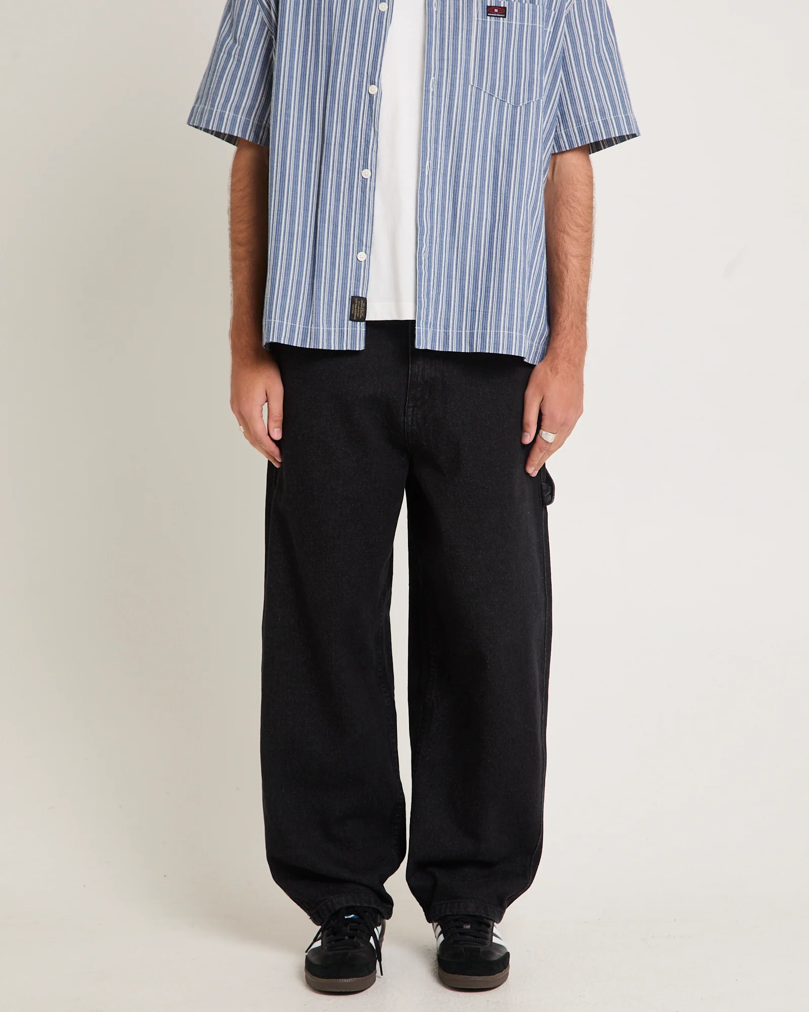 Kay Embroided Wide Leg Denim Pants
