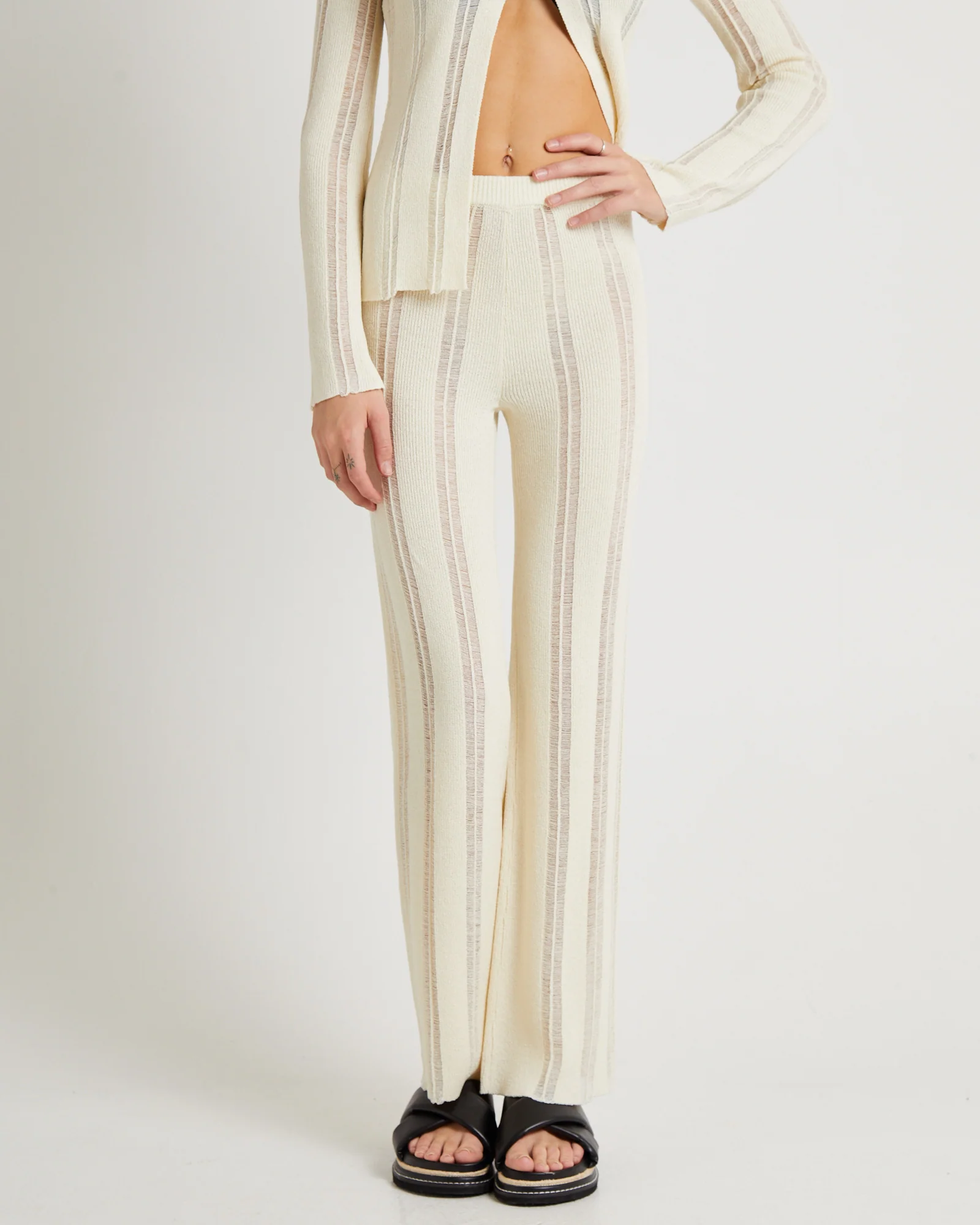 Ladder Knit Pants