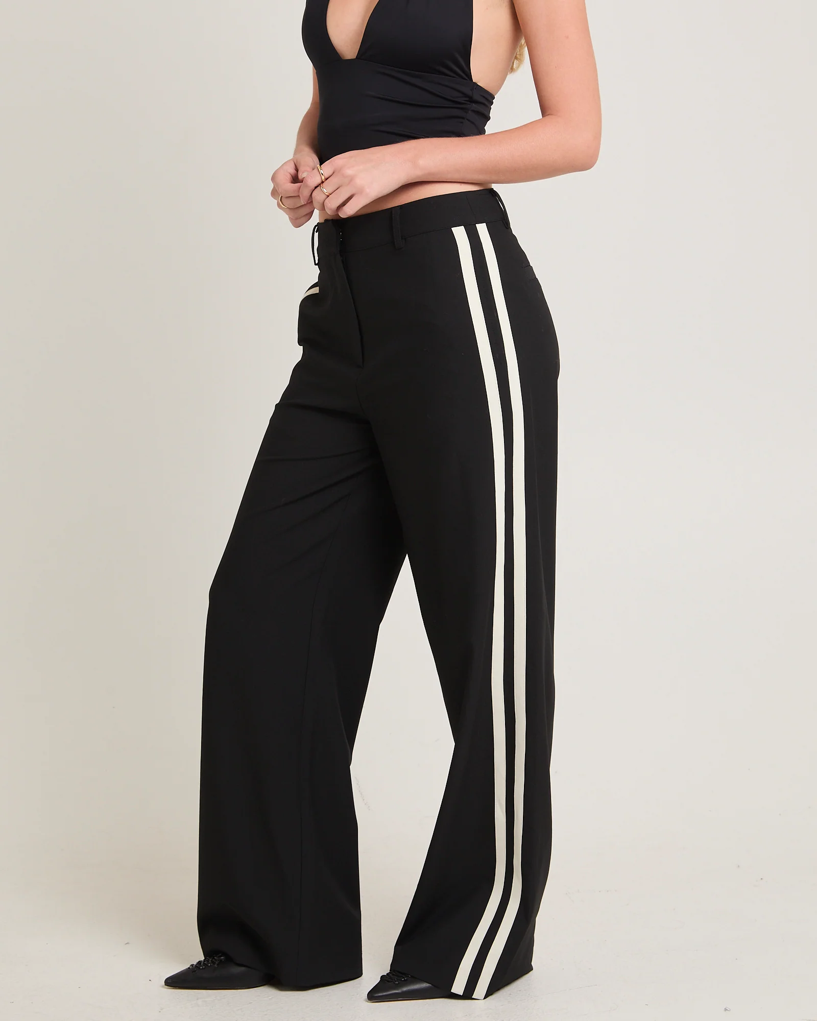 Leon Stripe Detail Suit Pants