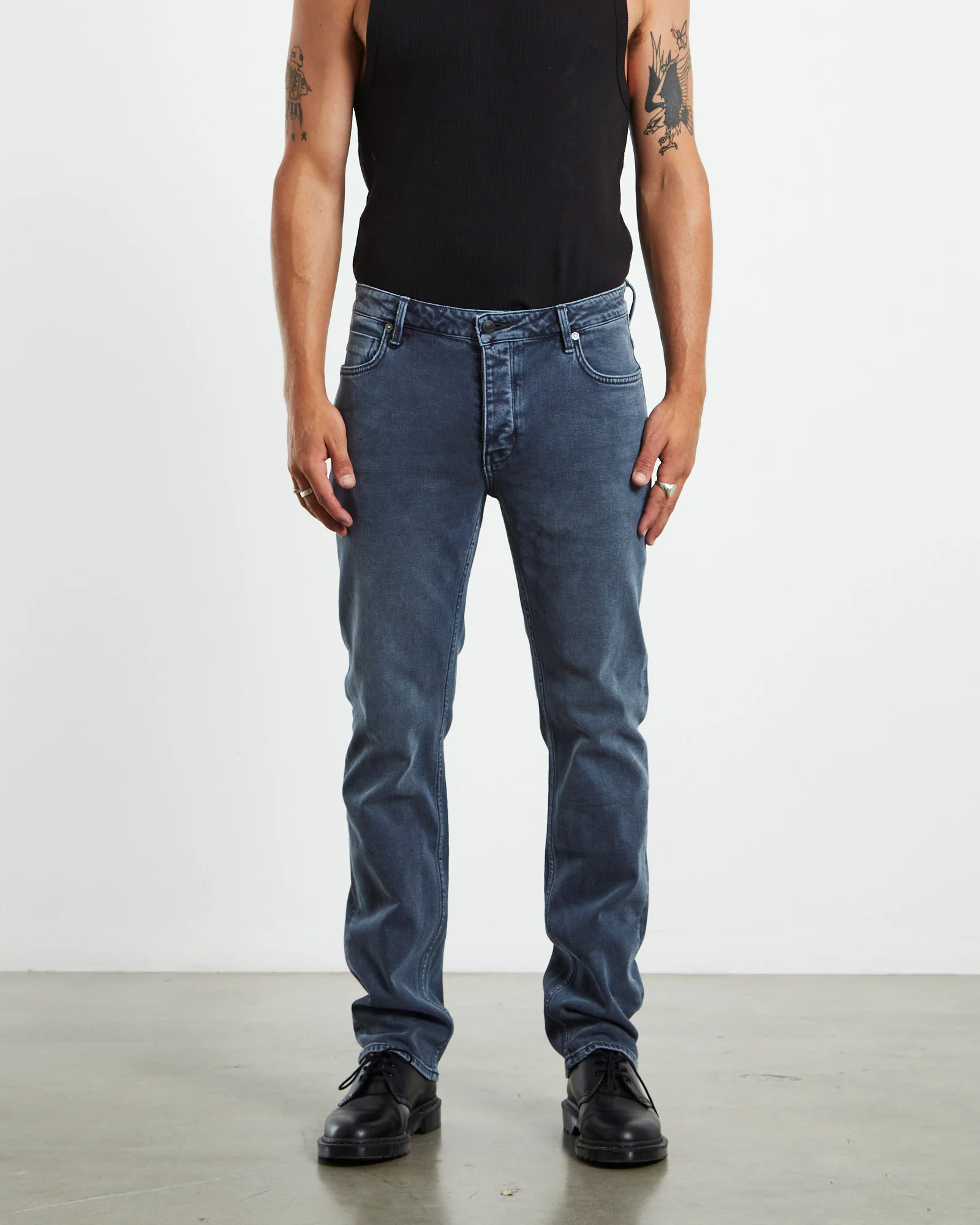 Lou Straight Denim Jeans Razor