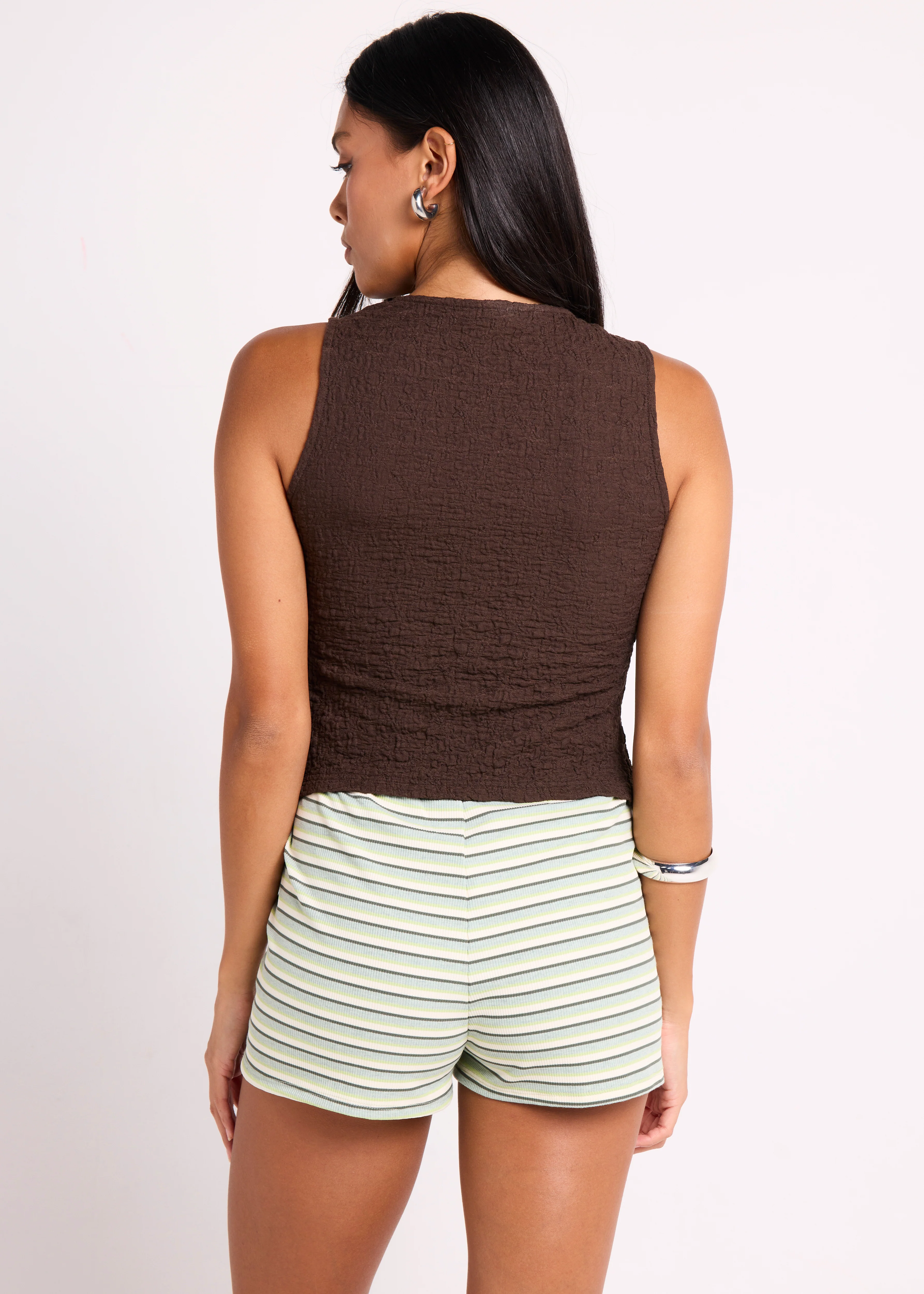 Maya Crinkled Tank Top - Image 5