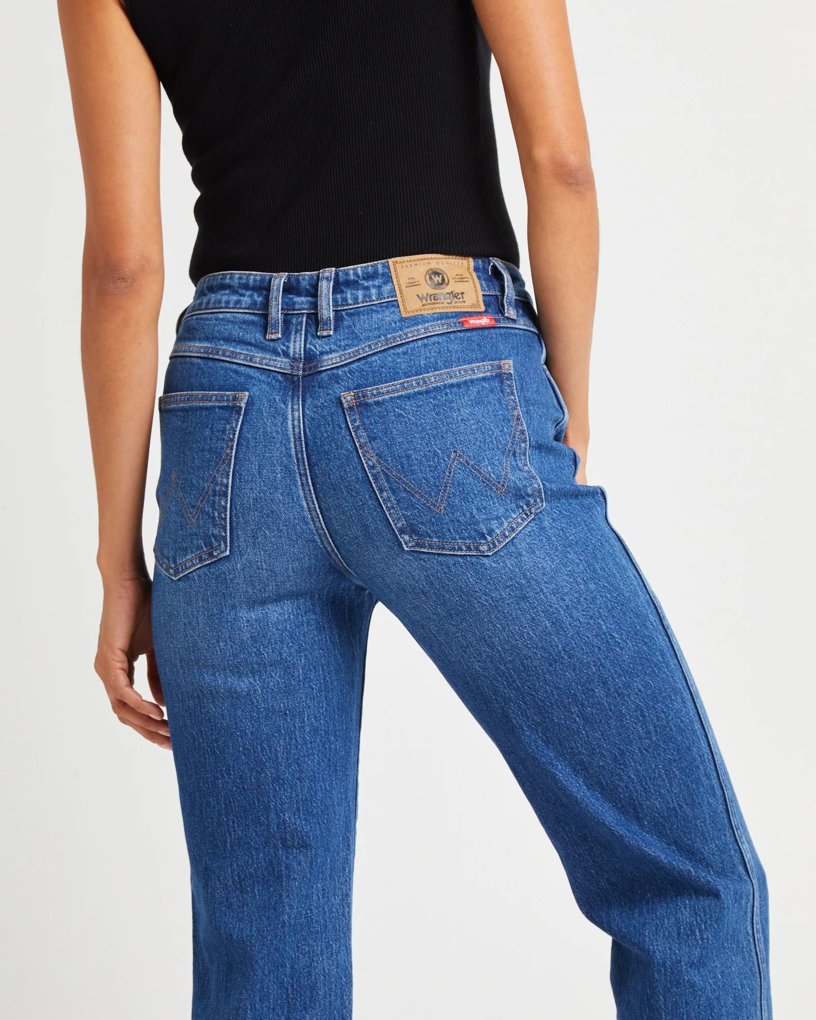 Mid Tori Slim Straight Denim Jeans 5 Year Fade - Image 5