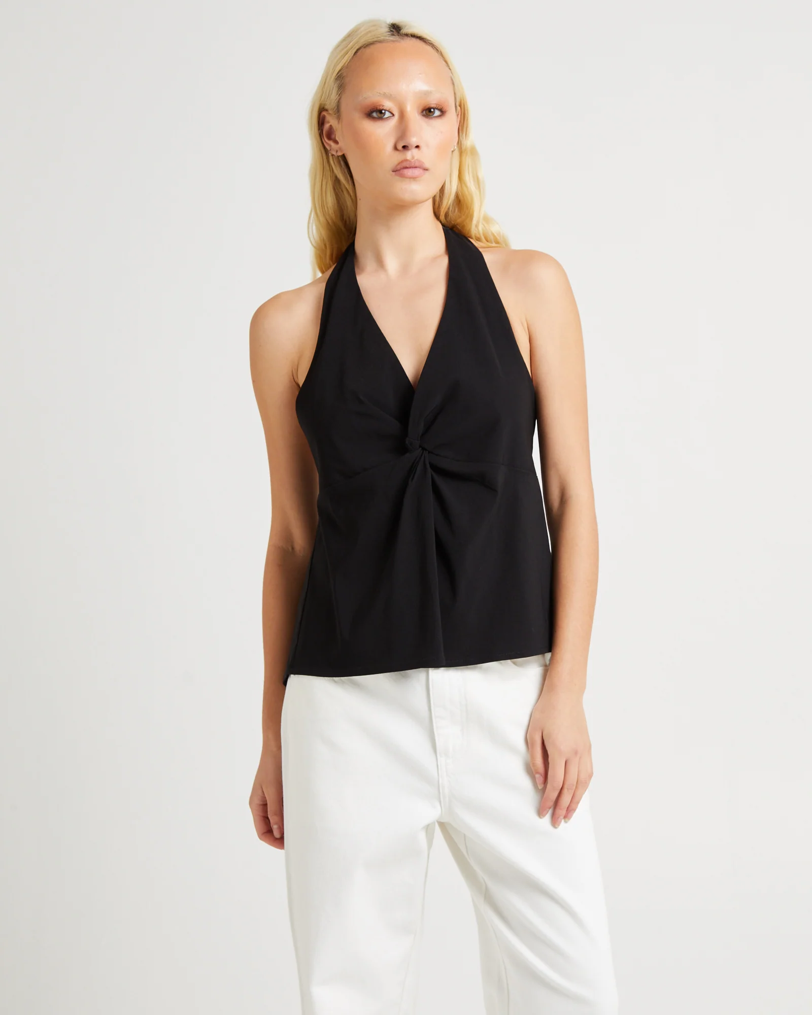 Miley Twist Front Halter Top