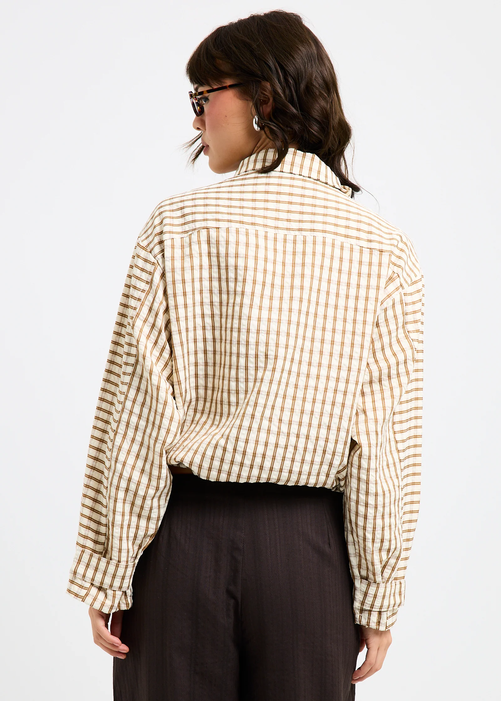 Myla Puckered Check Windbreaker - Image 5