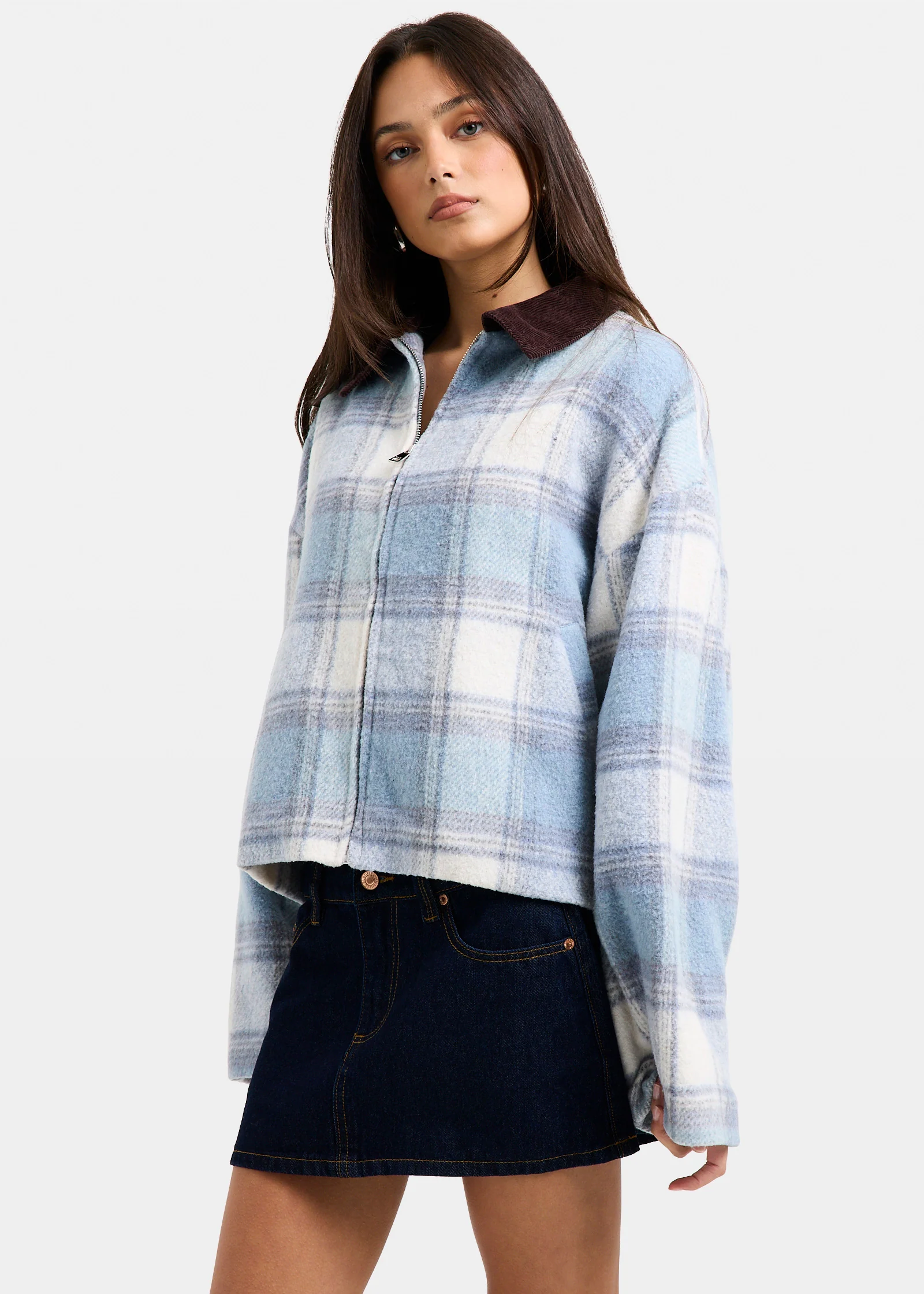 Nevada Plaid Oversized Jacket - Image 5