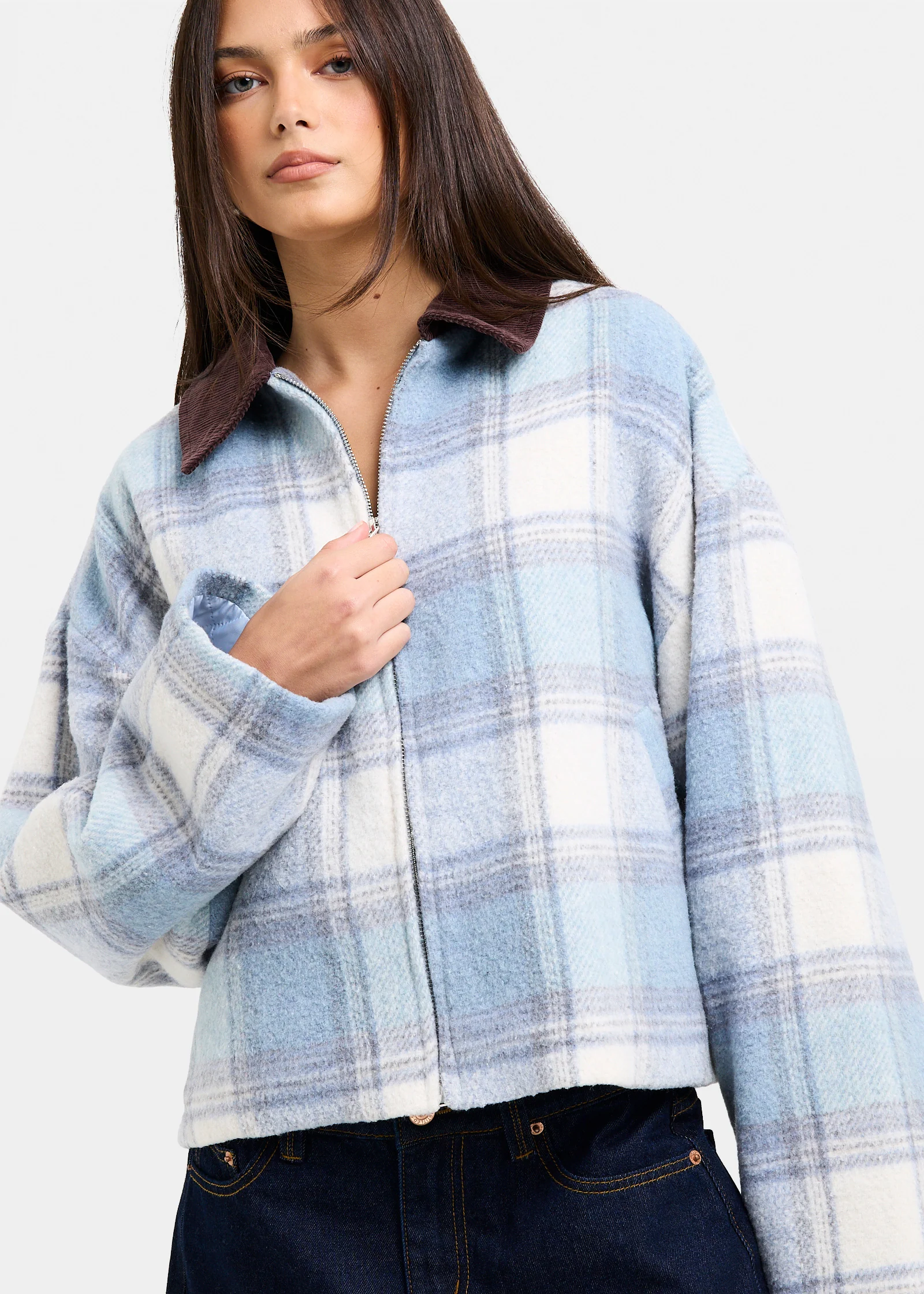Nevada Plaid Oversized Jacket - Image 6