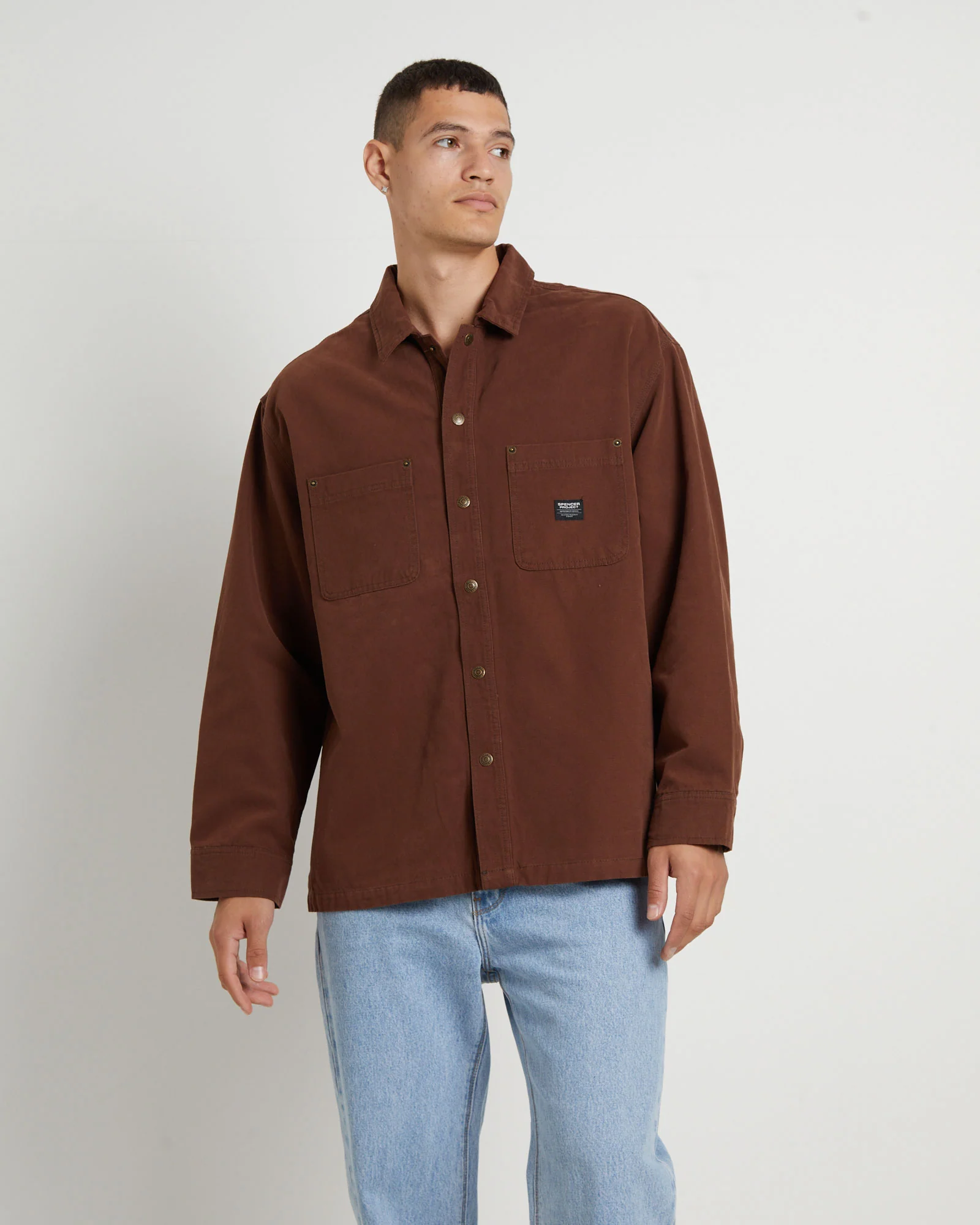 Newcastle Shacket in Brown