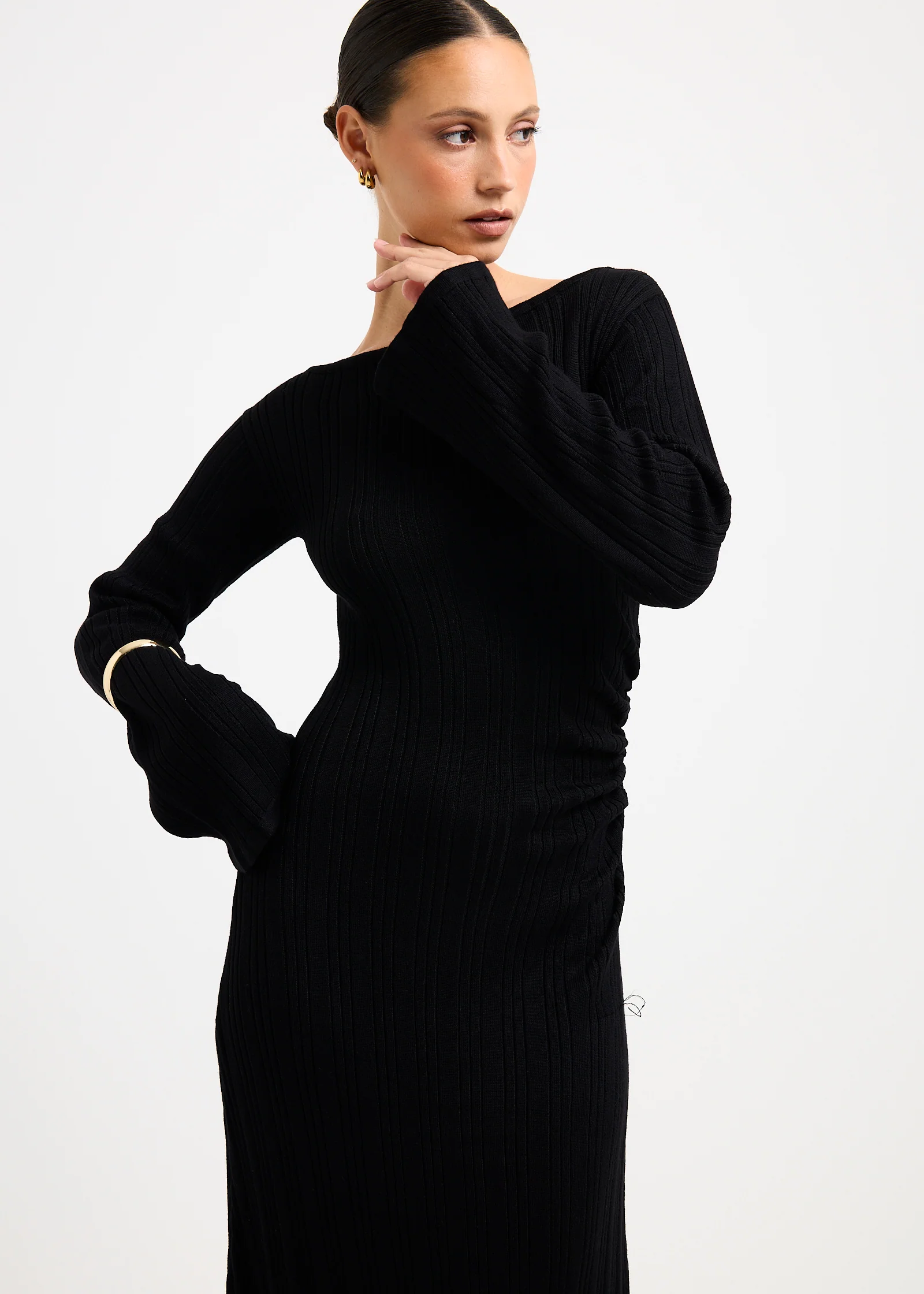 Peyton Off Shoulder Knit Maxi Dress - Image 6