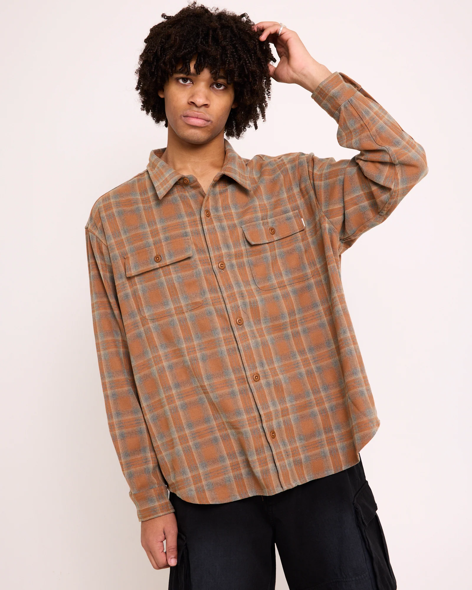 Plaid Long Sleeve Overshirt