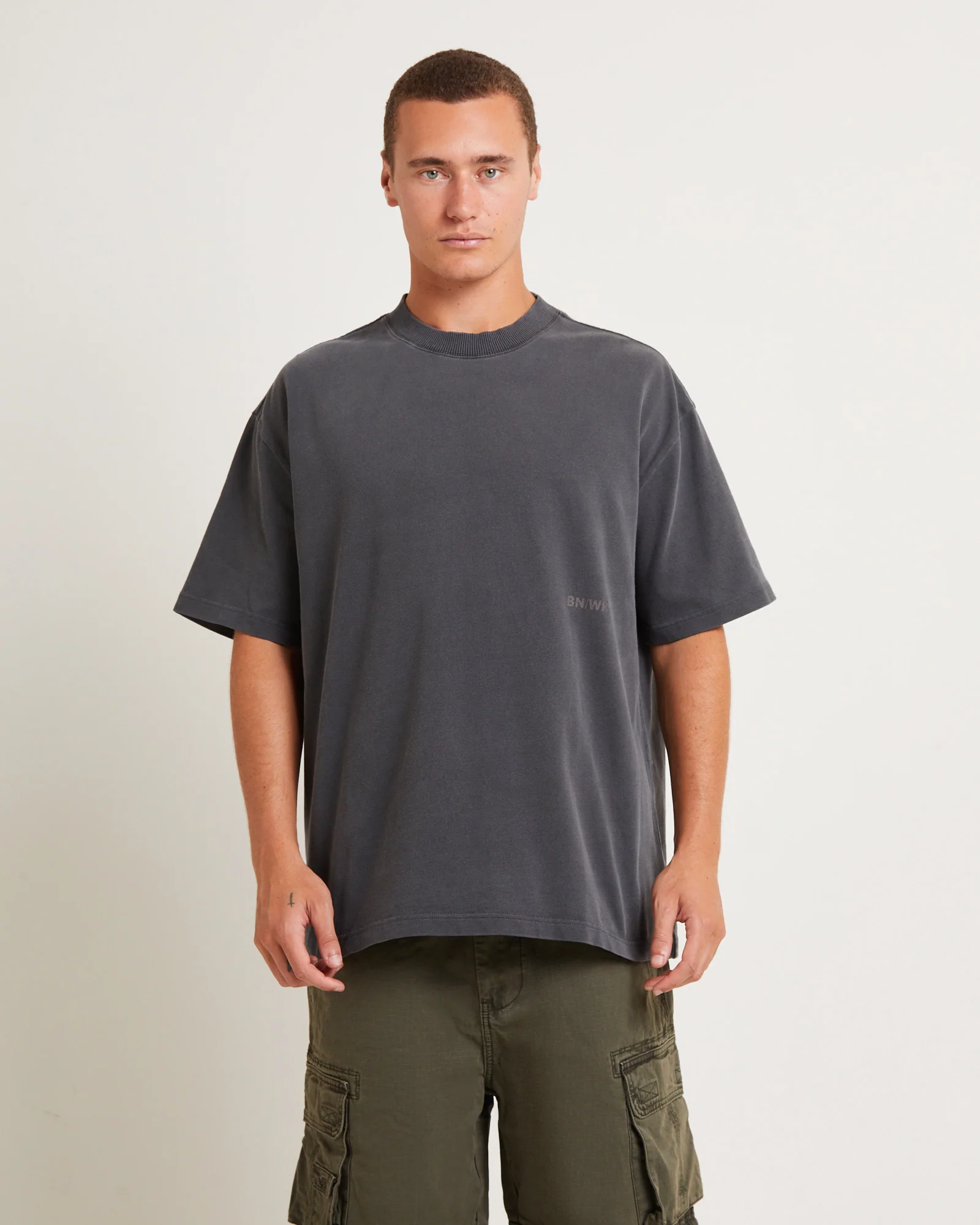 Relative Regulations Short Sleeve T-Shirt in Pewter Grey