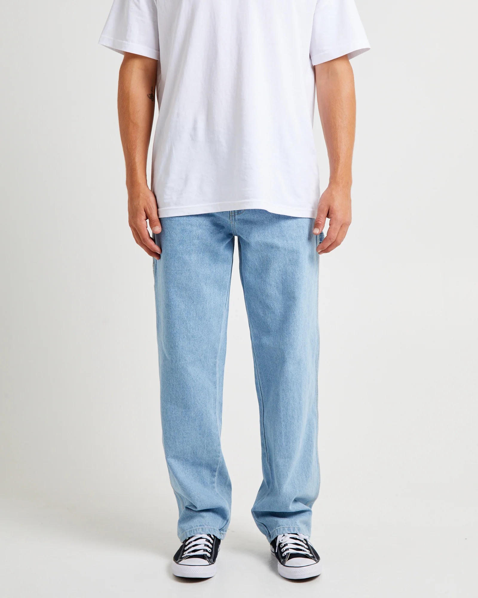 Relaxed Fit Carpenter Denim Jeans Light