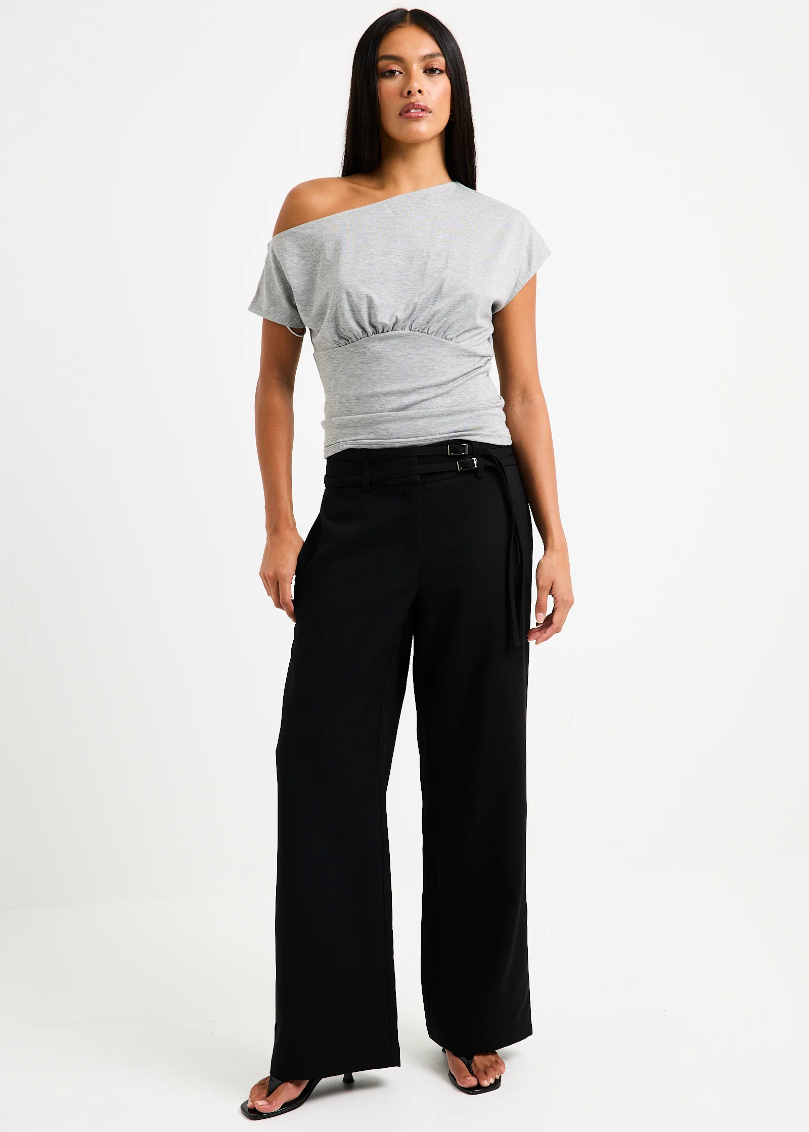 Renelle Belt Detail Pants