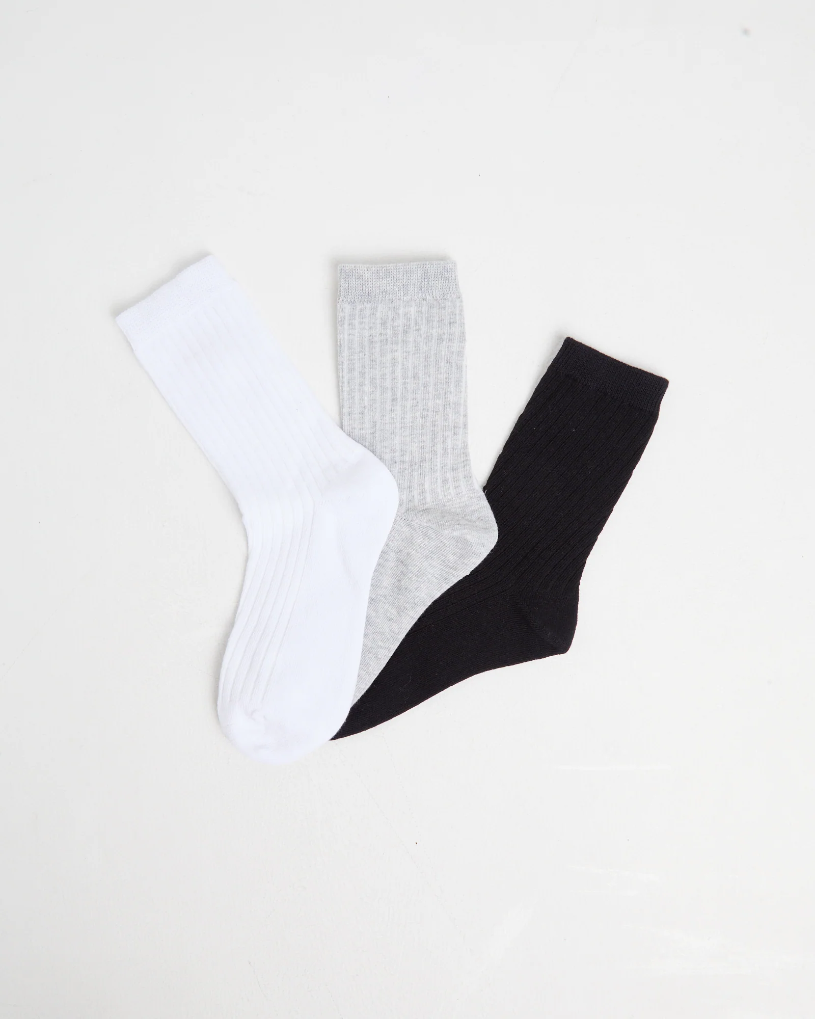 Rib Socks 3 Pack