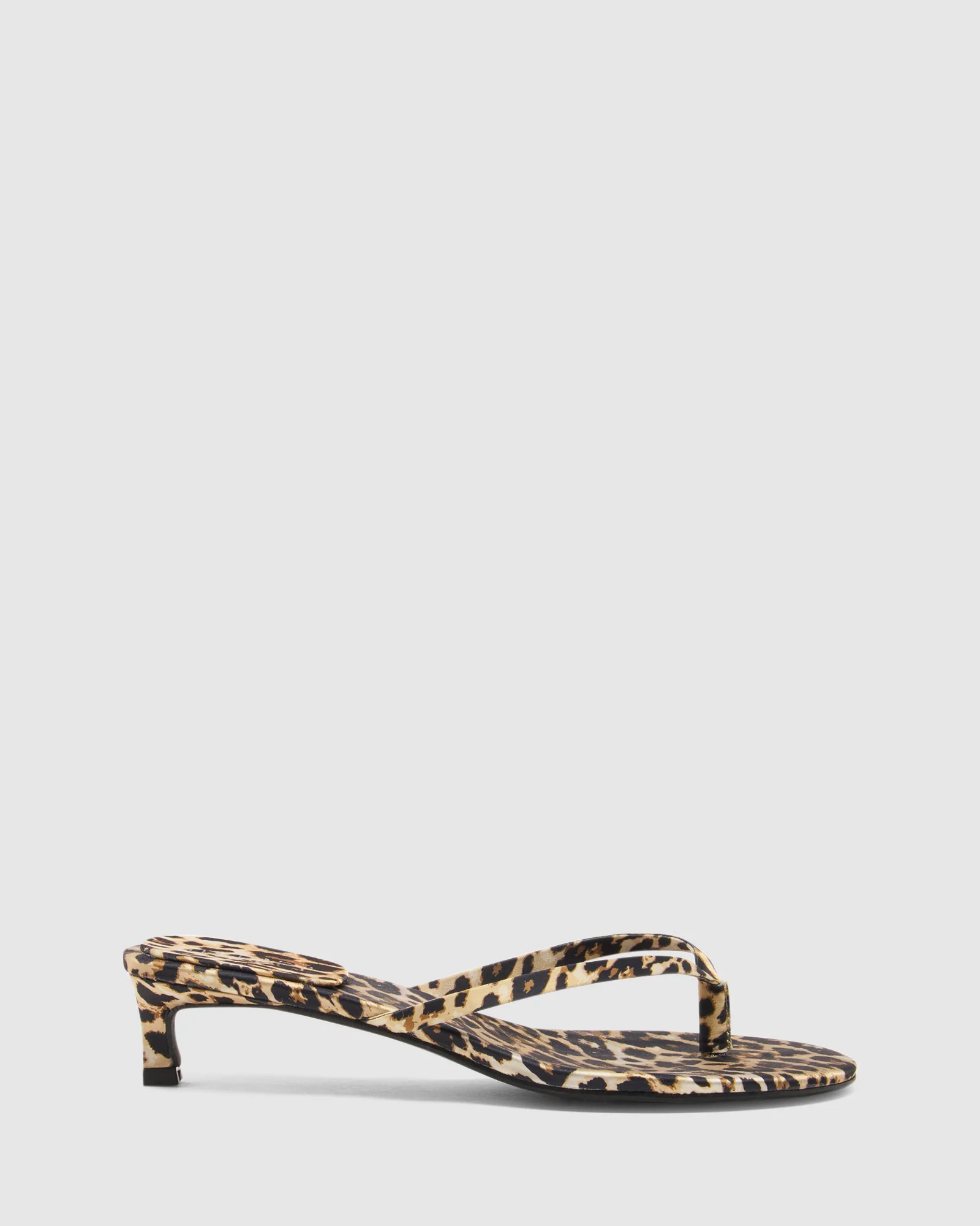 Satin Thong Heel