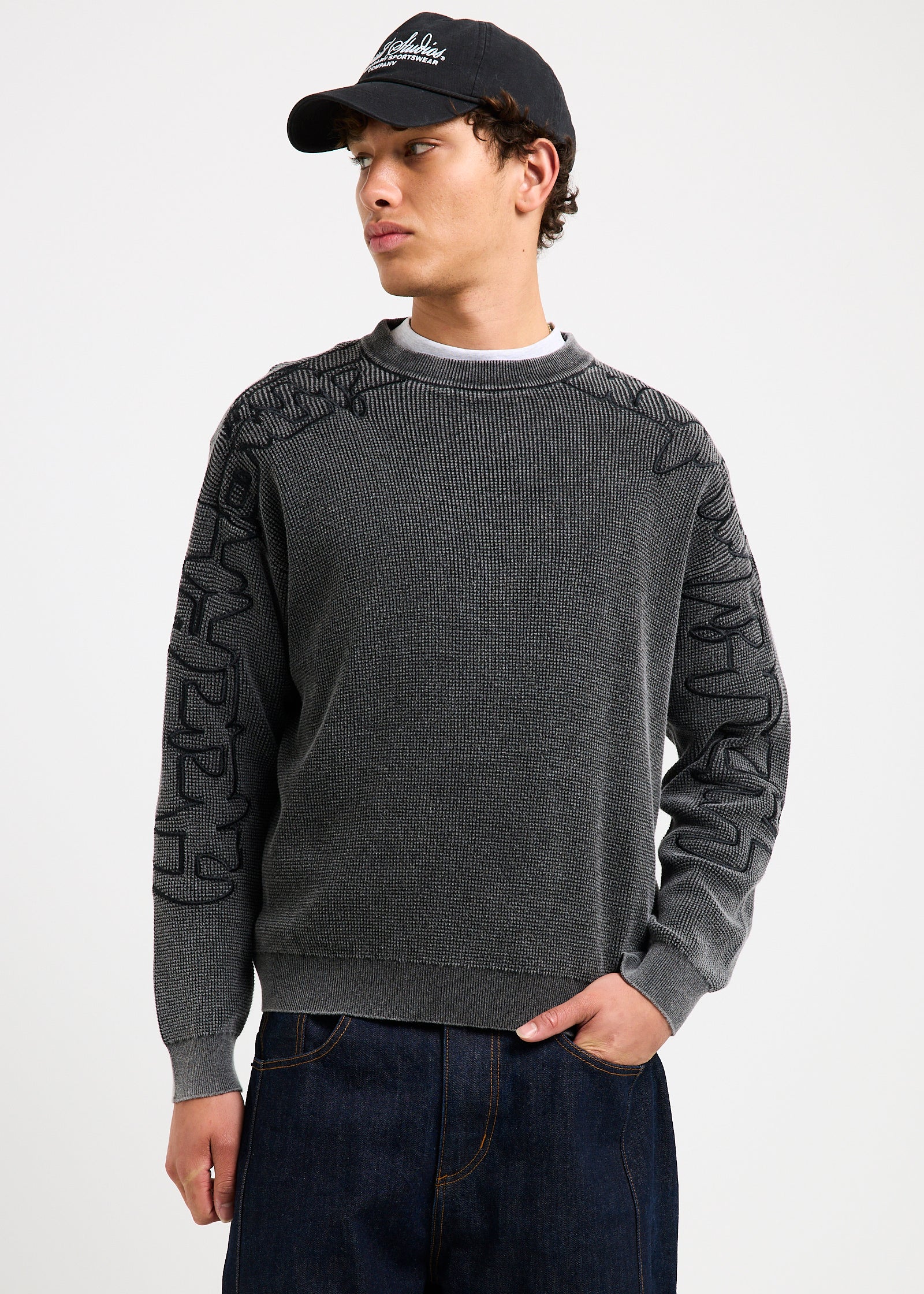 Scrawl Waffle Knit Jumper - Image 3