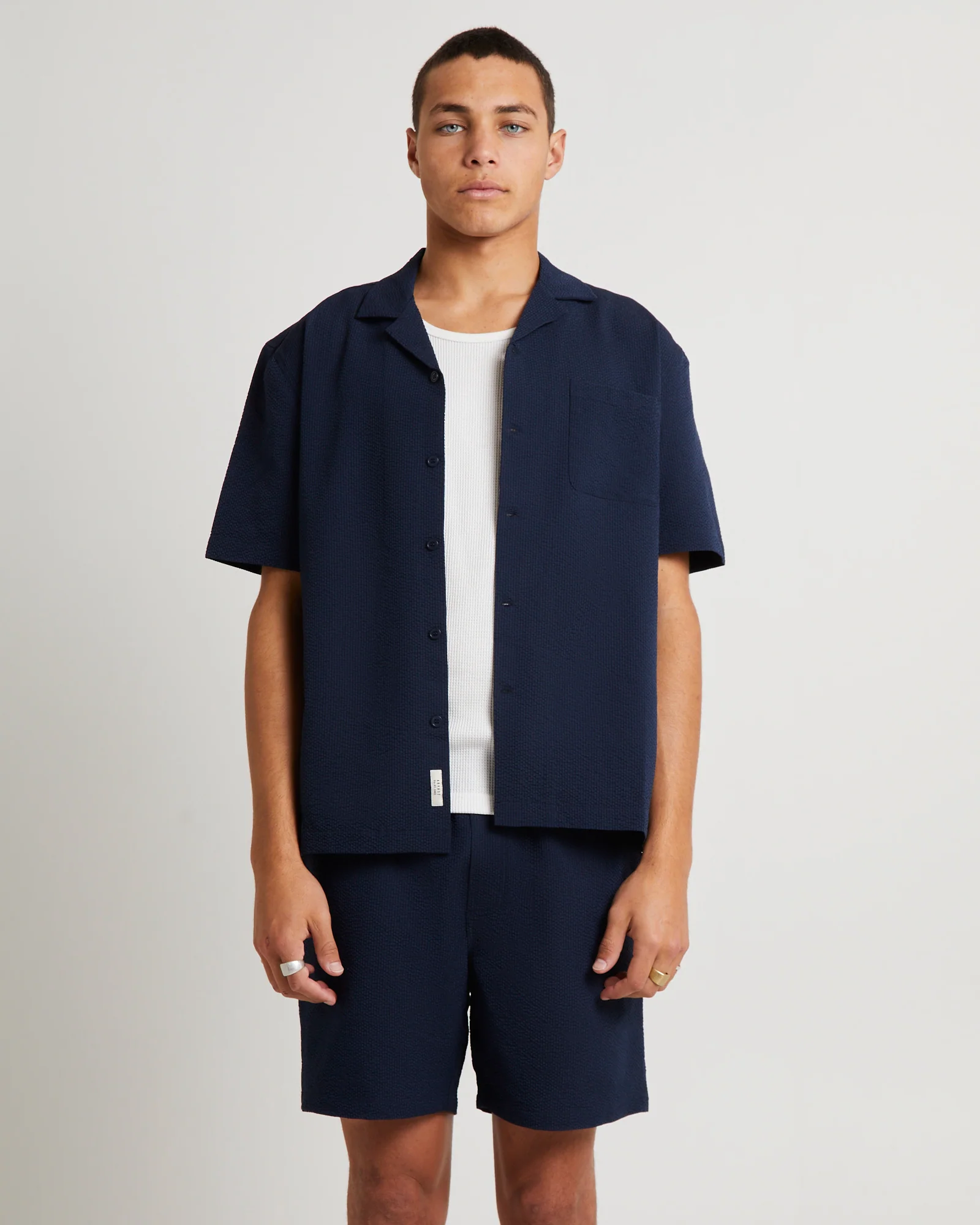 Seersucker Short Sleeve Resort Shirt