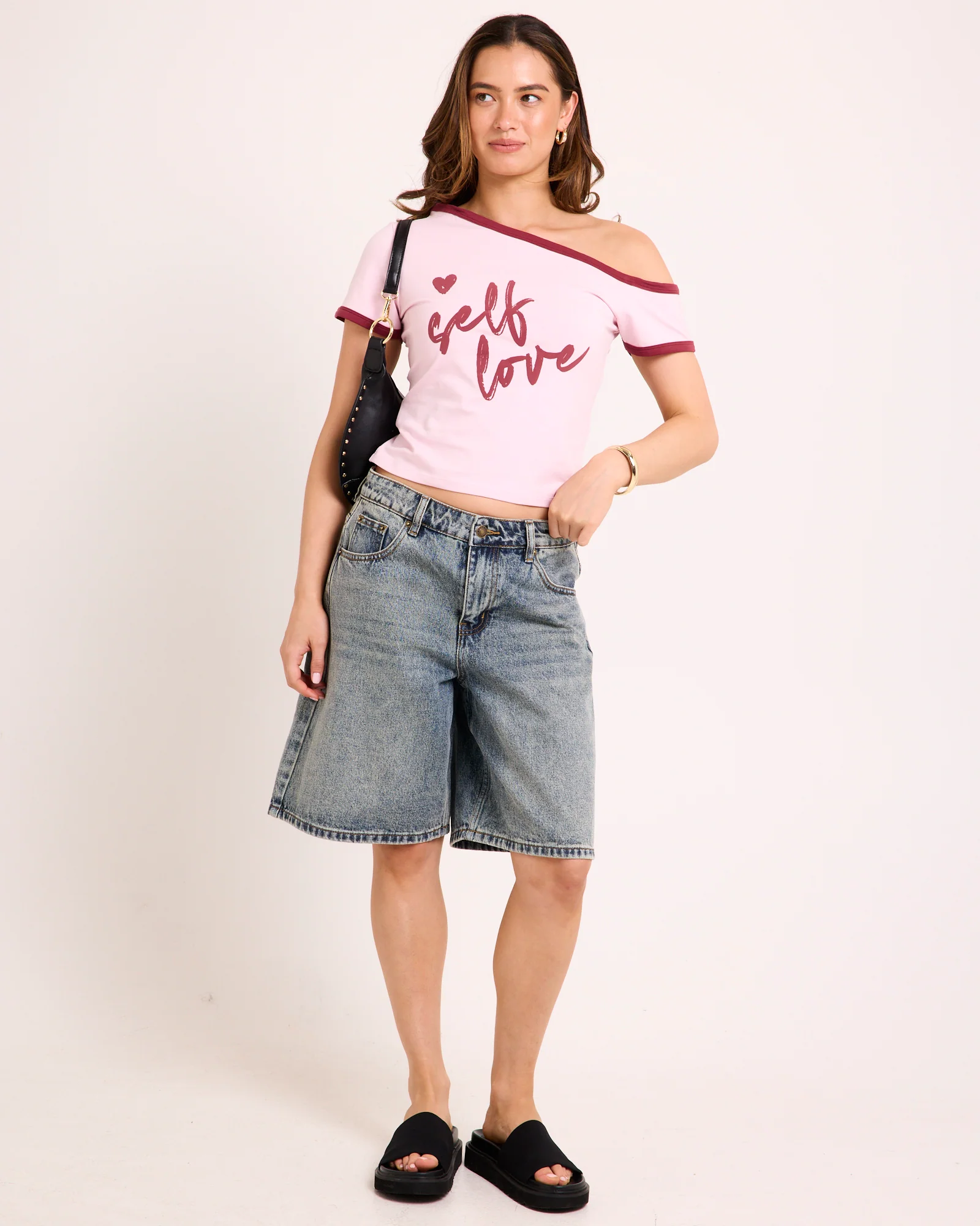 Self Love Slashed T-Shirt