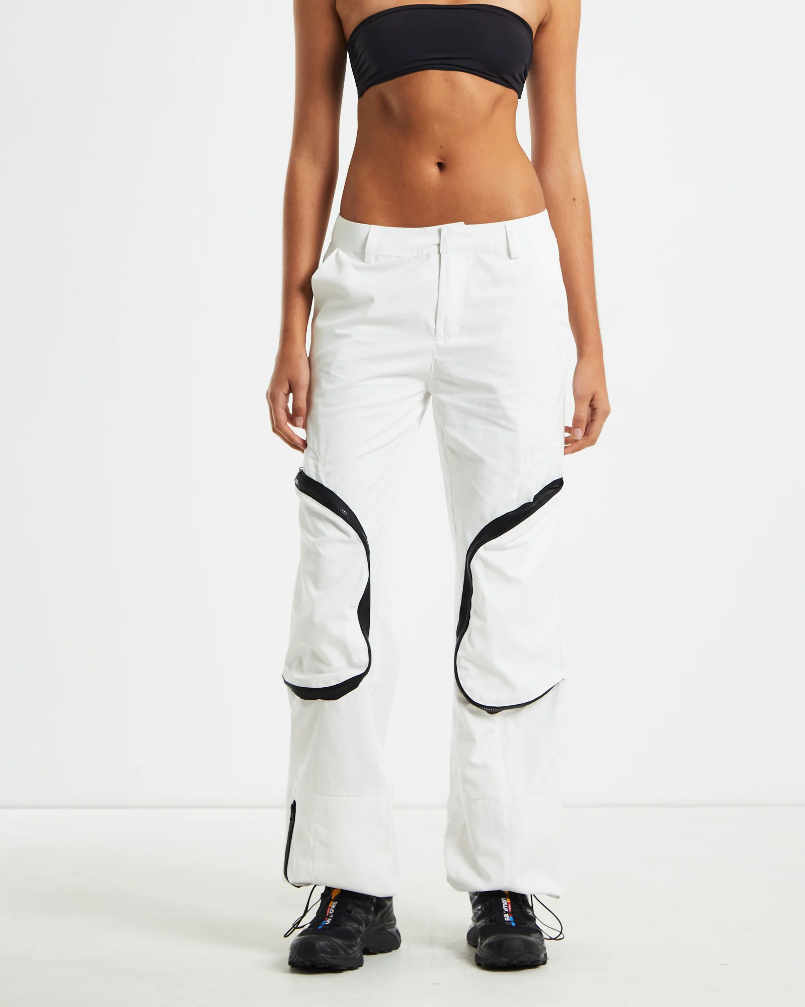 Skylar Patch Pocket Ski Pants White
