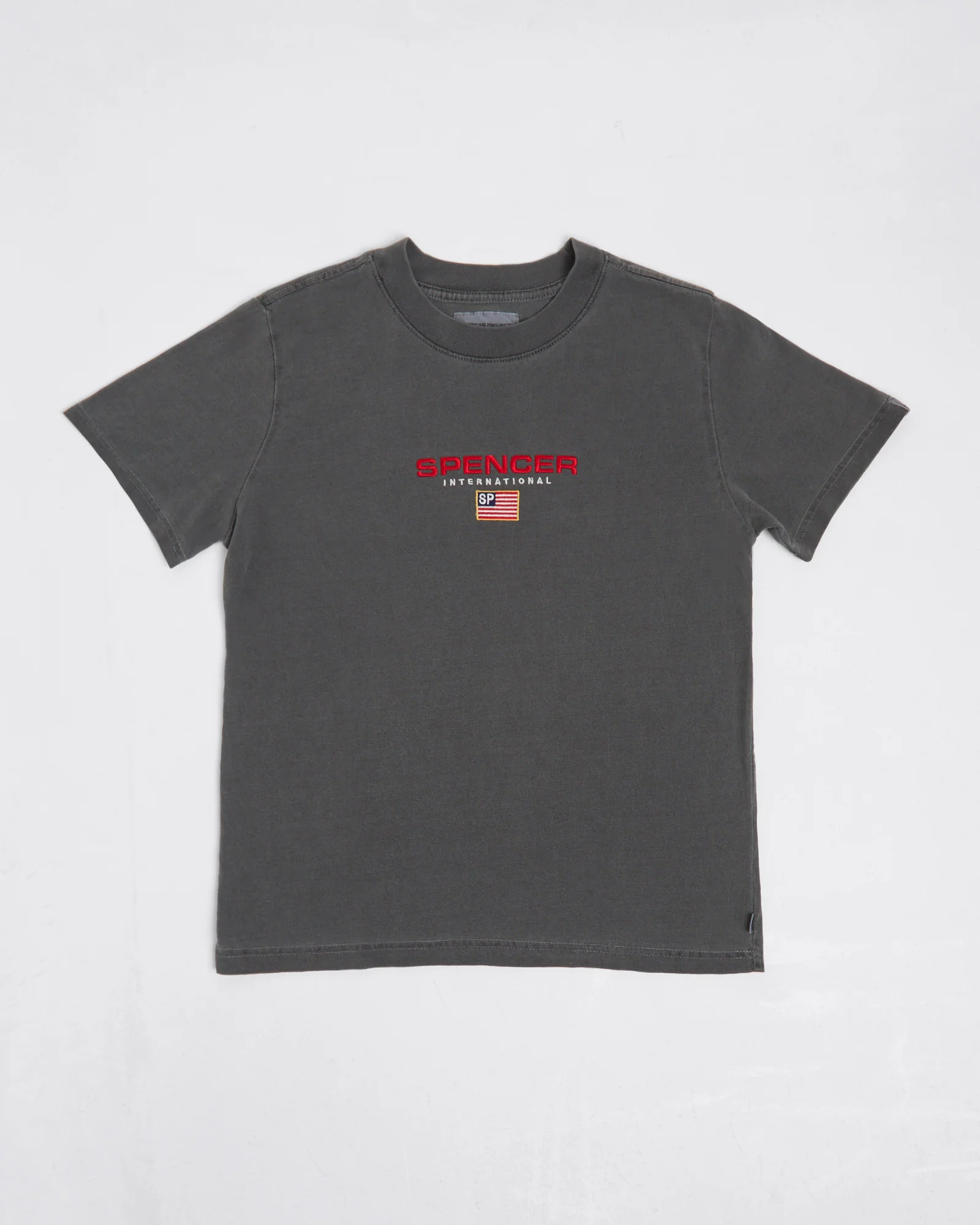 Teen Boys International Short Sleeve T-Shirt in Black